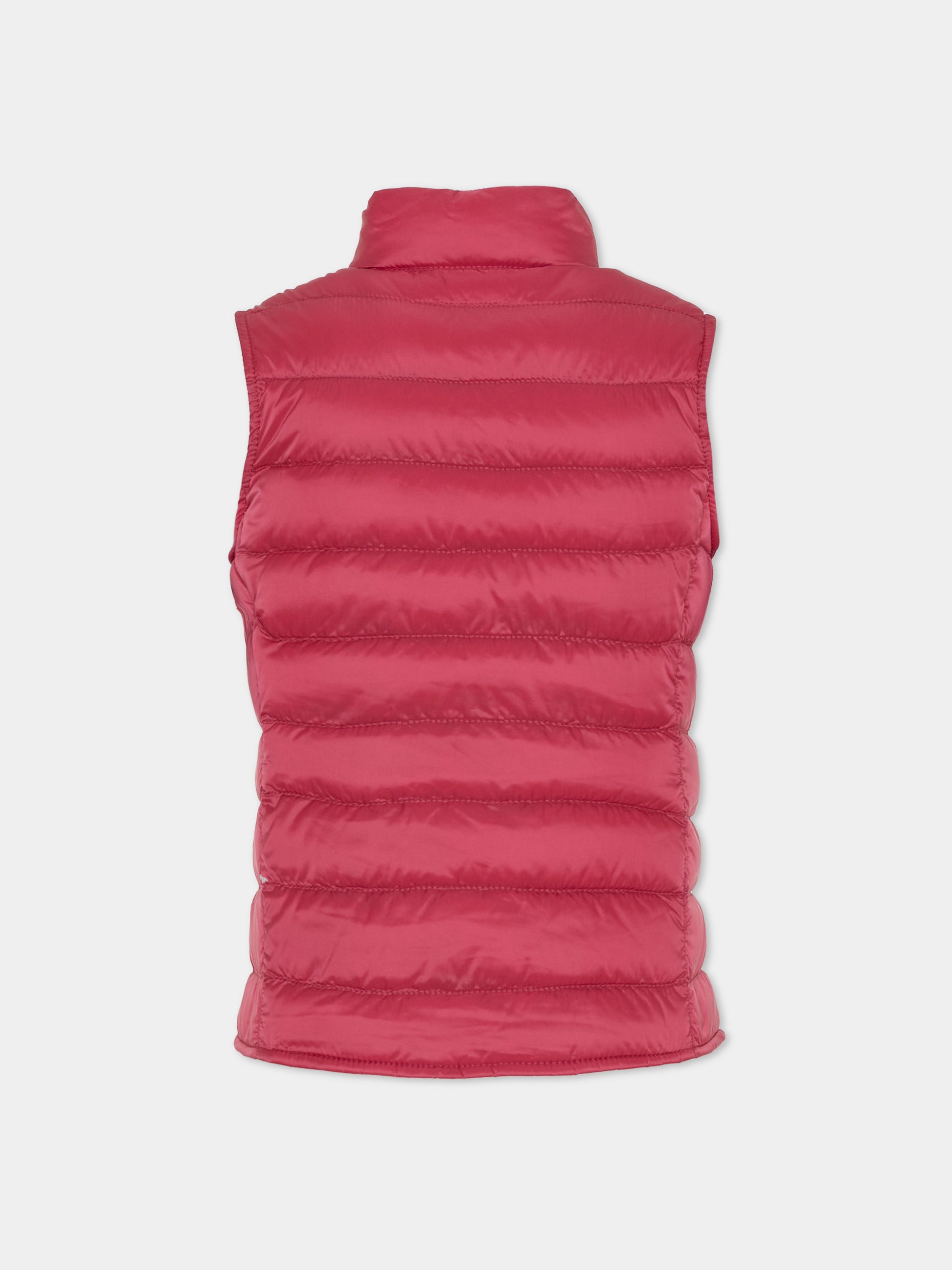 Gilet Liane bordeaux per bambina con logo,Moncler Kids,L1954 1A00033 597YF 566