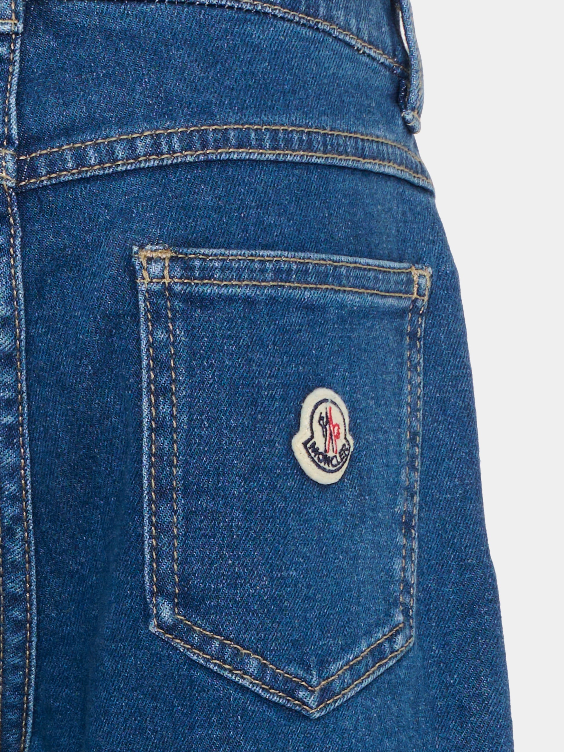 Jeans denim per bambino con logo,Moncler Kids,L1954 2A00001 598A1 790