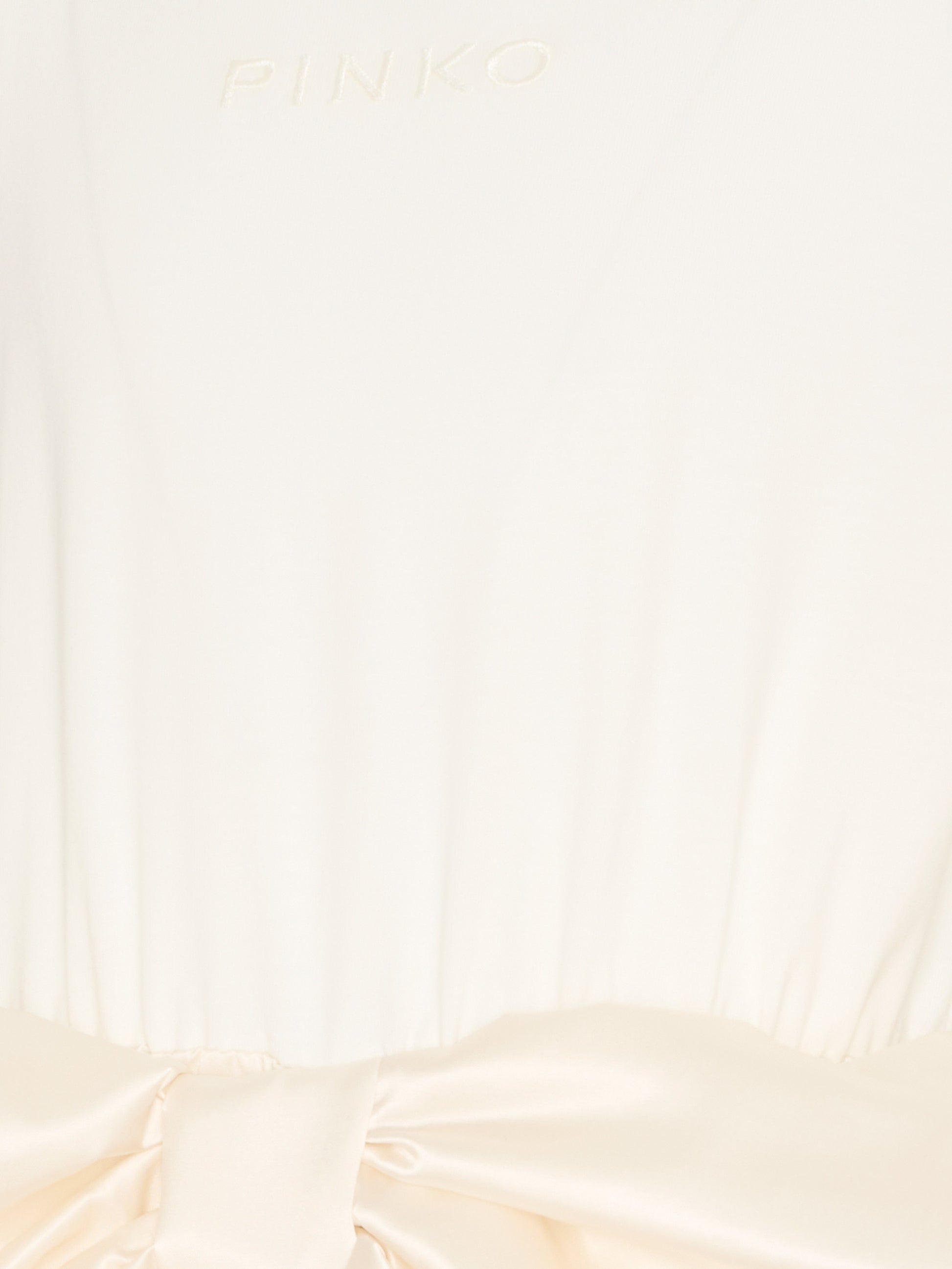 Abito elegante avorio per bambina con fiocco,Pinko,KFAB040.0.JE017.0000