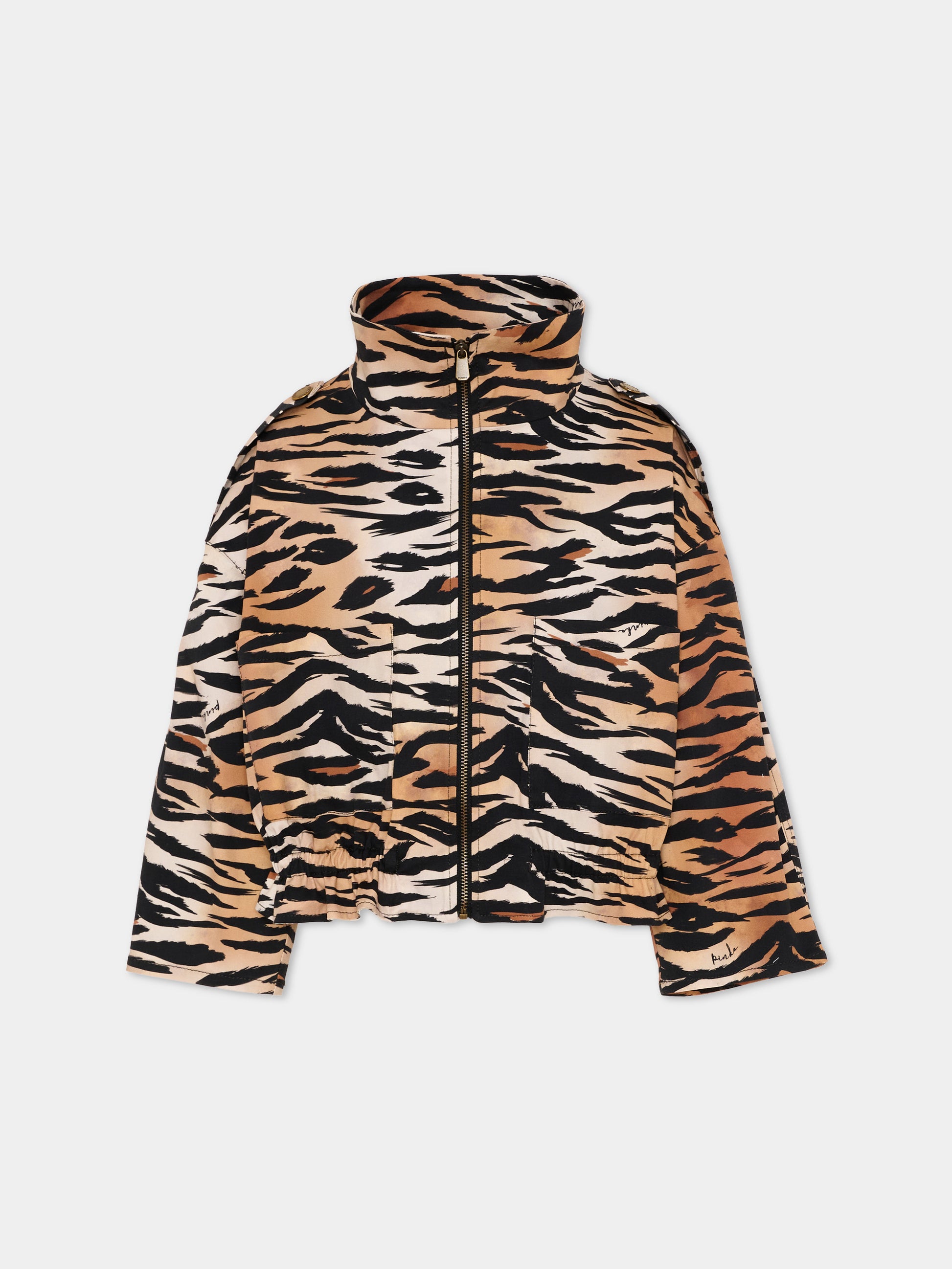 Bomber multicolor per bambina animalier,Pinko,KFGB019.0.CEK01.D463