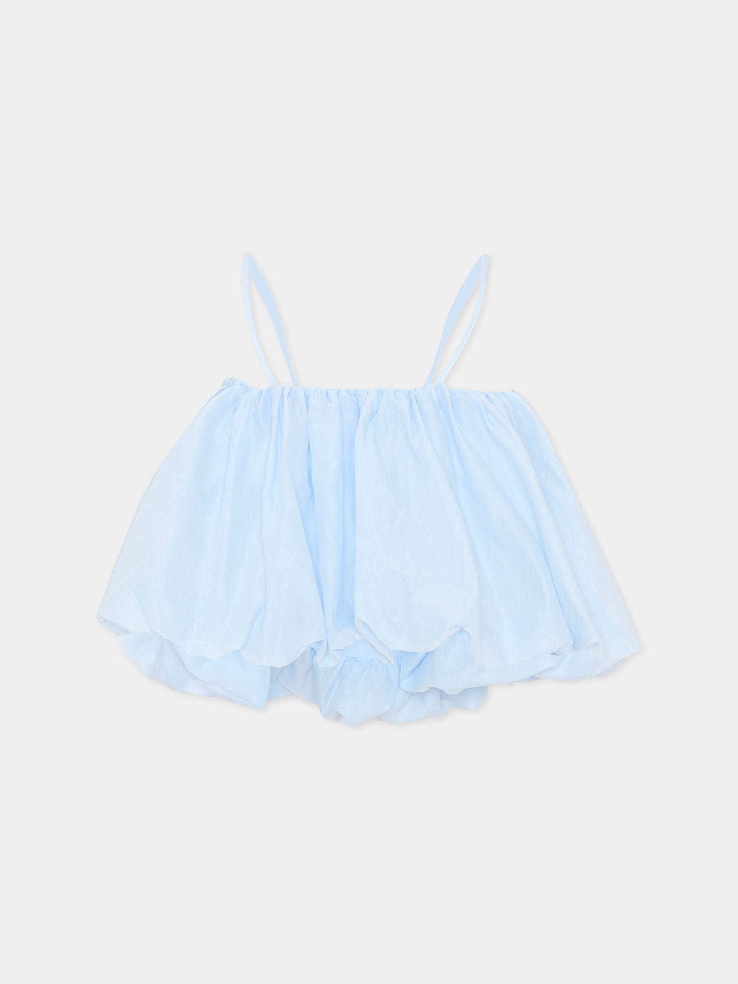 Top celeste per bambina,Pinko,KFTO007.0.CA005.9028