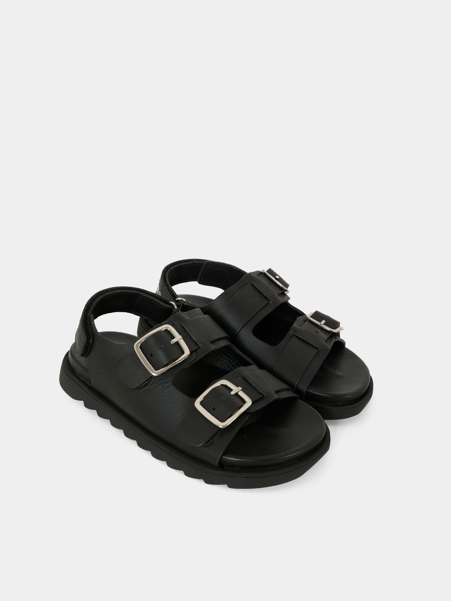 Sandali neri per bambini con logo,Marc Jacobs,W60399 09B