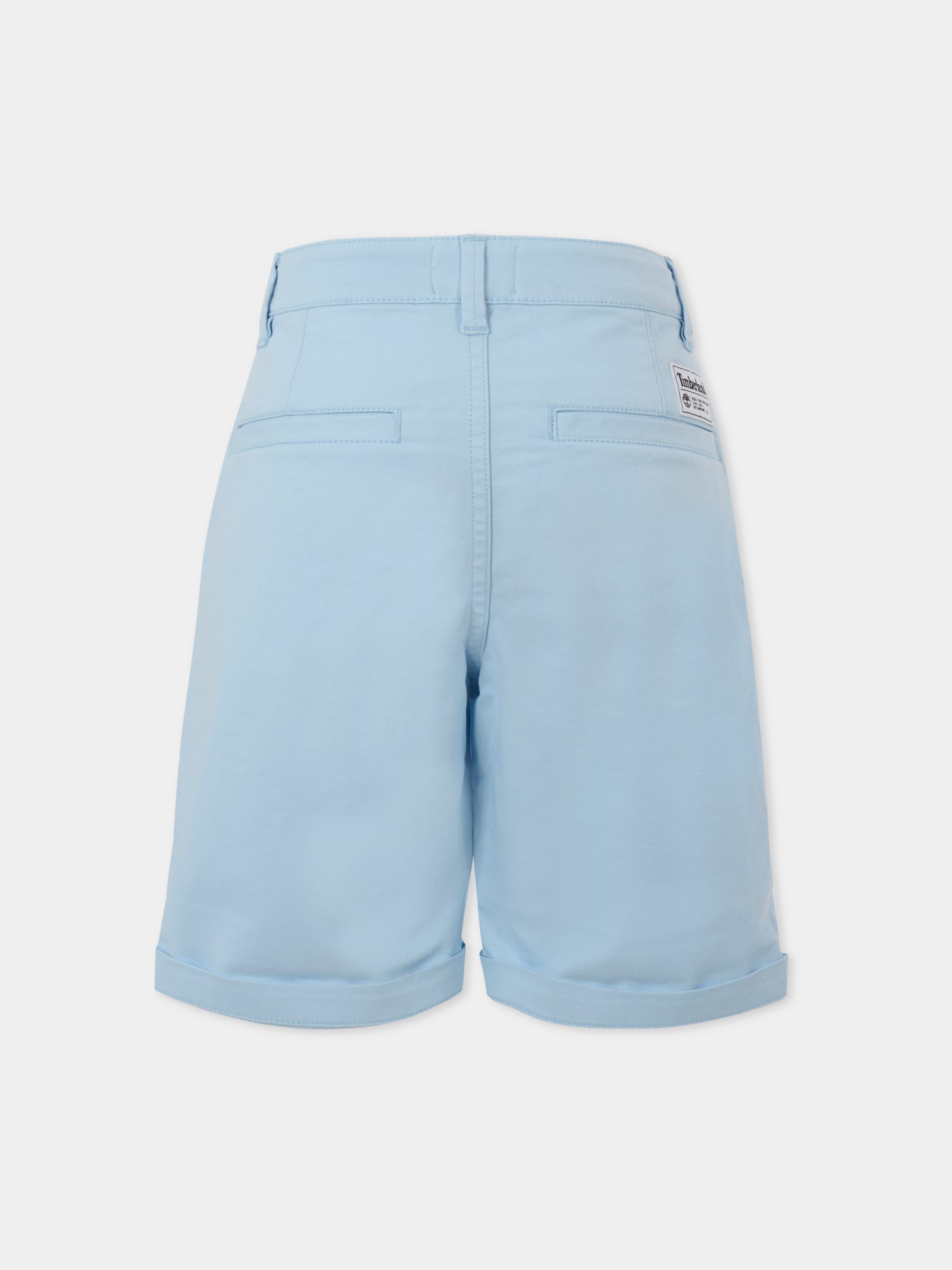 Shorts celesti per bambino con logo,Timberland,T60453 78B