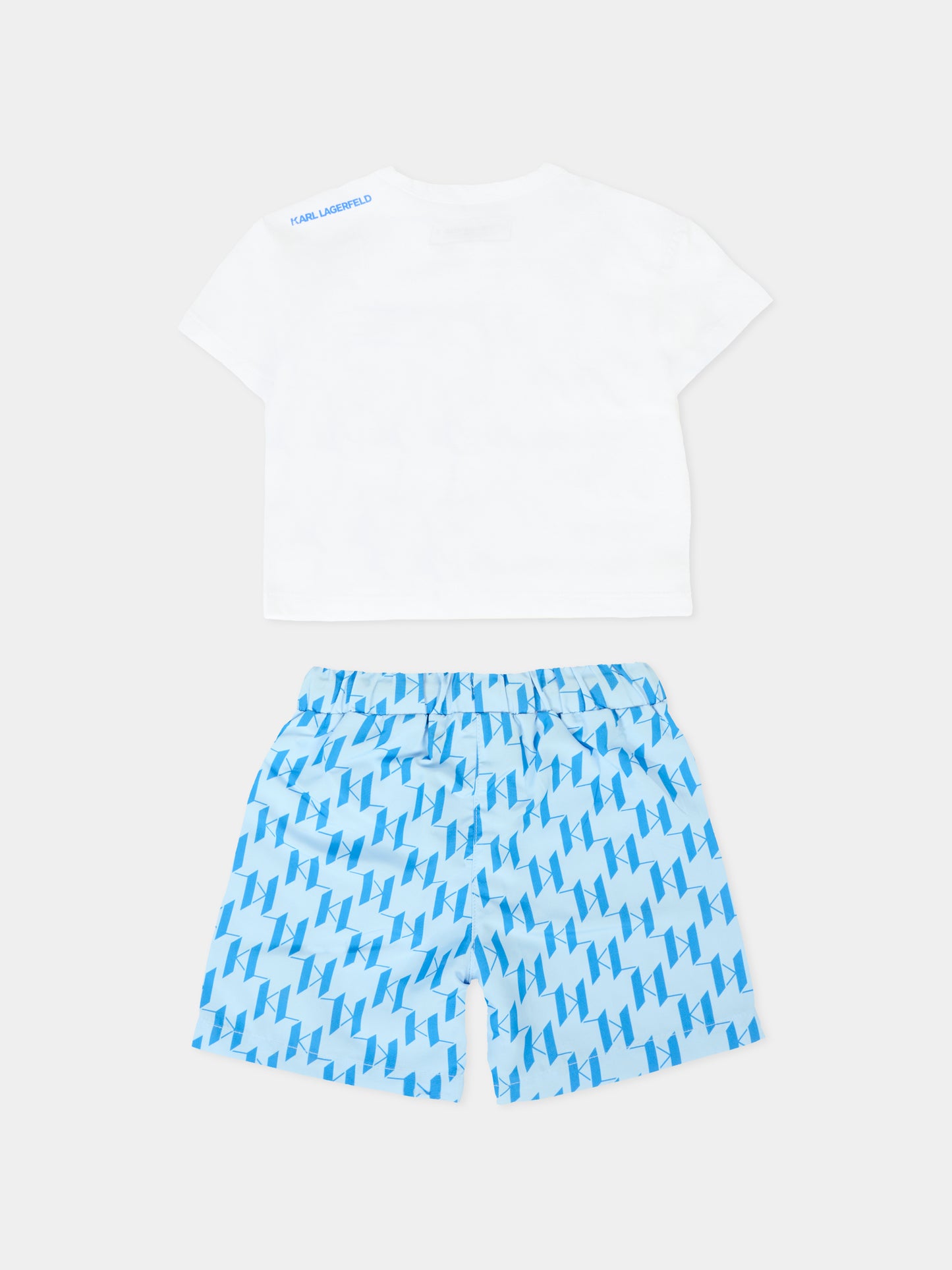 Completo celeste per neonato con Karl Lagerfeld,Karl Lagerfeld Kids,Z30498 N48