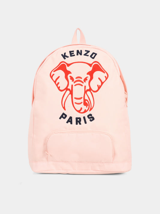 Zaino rosa per bambina con elefante,Kenzo Kids,K60888 45Z