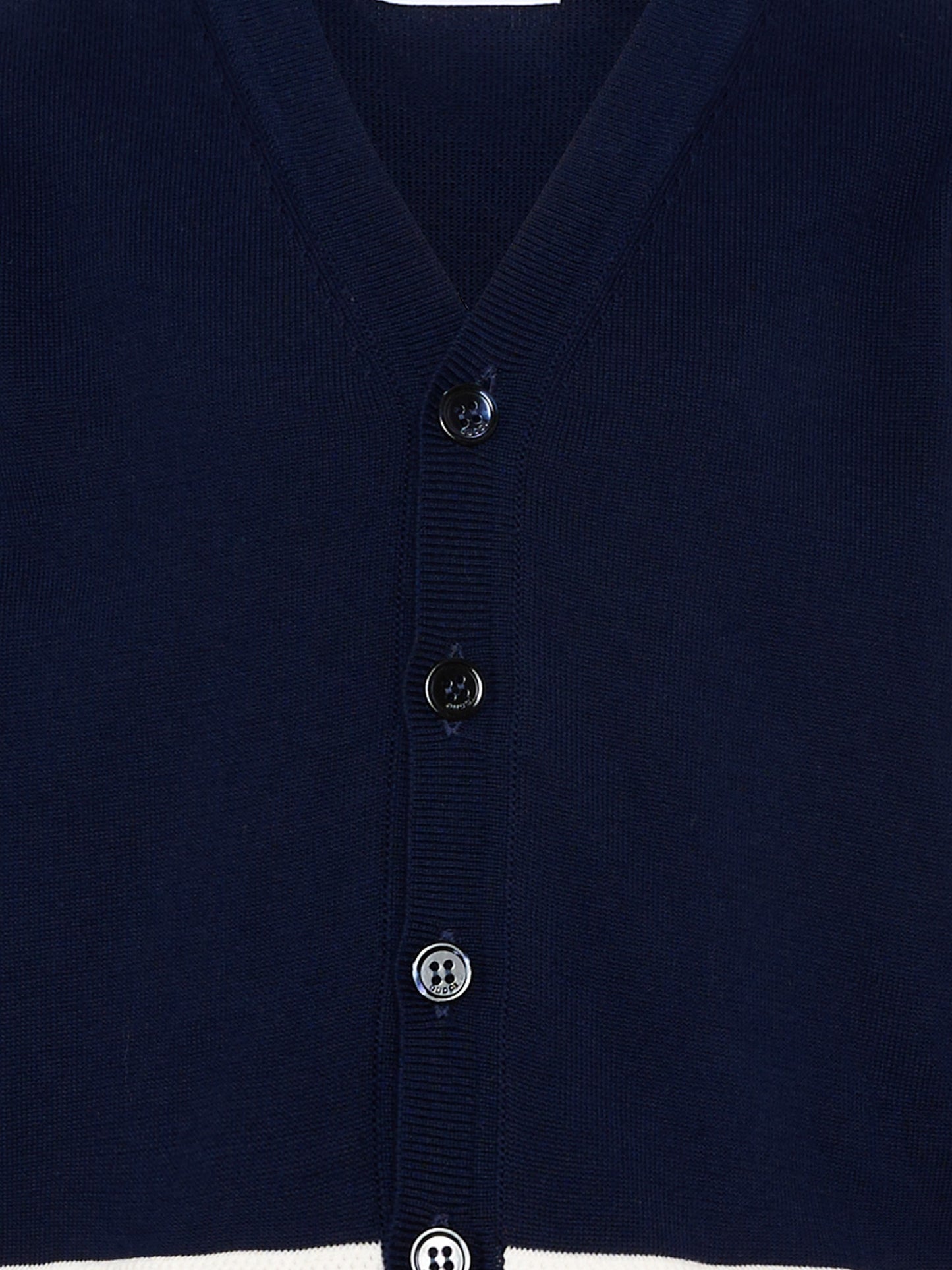 Cardigan blu per bambino con righe Web,Gucci Kids,856443 XKFDC 4044