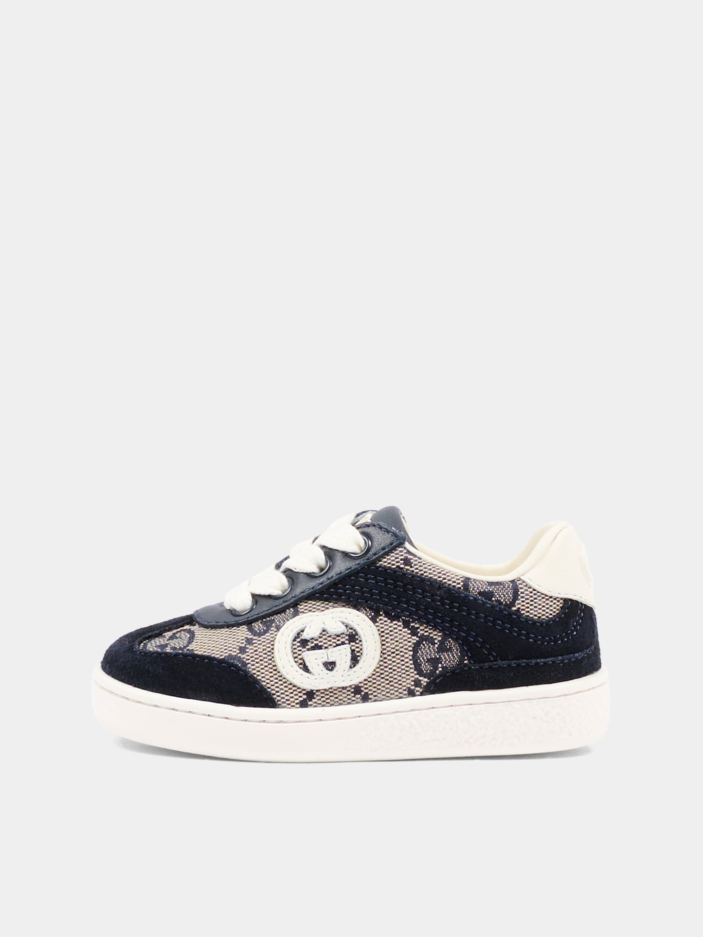 Sneakers G74 blu per neonati e bambini con GG,Gucci Kids,812673 AAE2T 4056