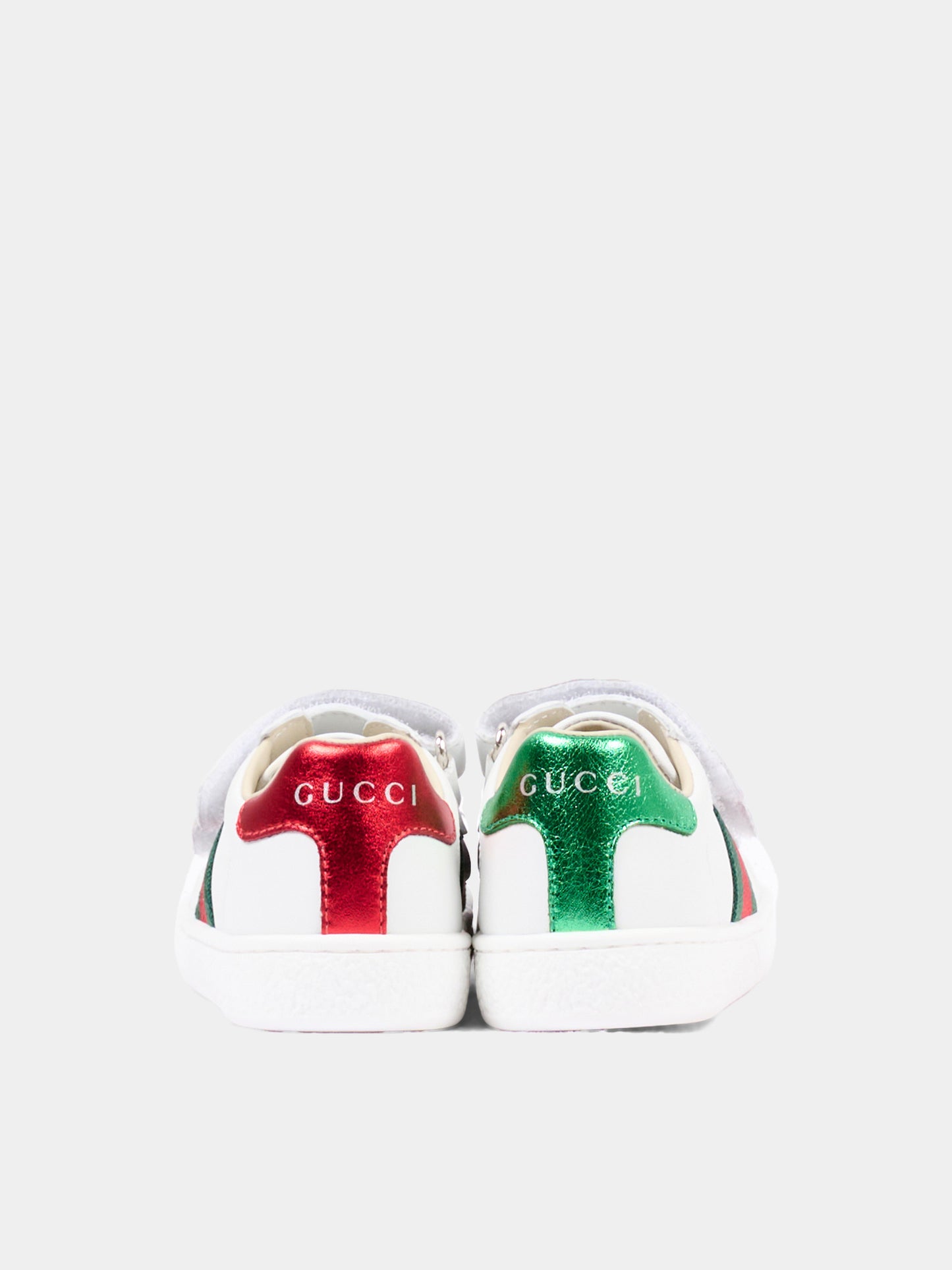Sneakers bianche Web per bambini,Gucci Kids,455447 CPWP0 9085