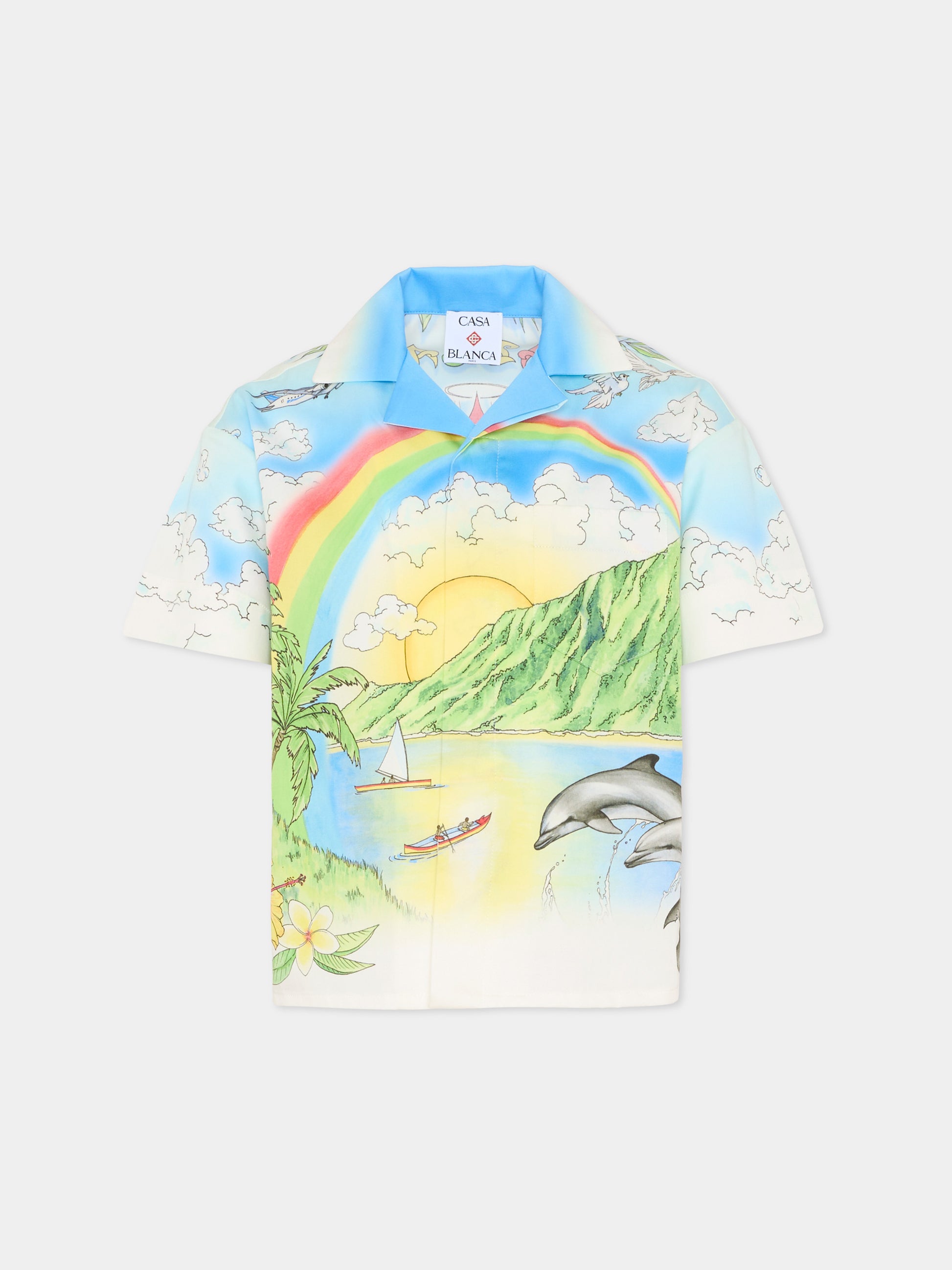 Camicia multicolor per bambino con stampa Aloha,Casablanca,KSP26 SH 180 02 EX BC