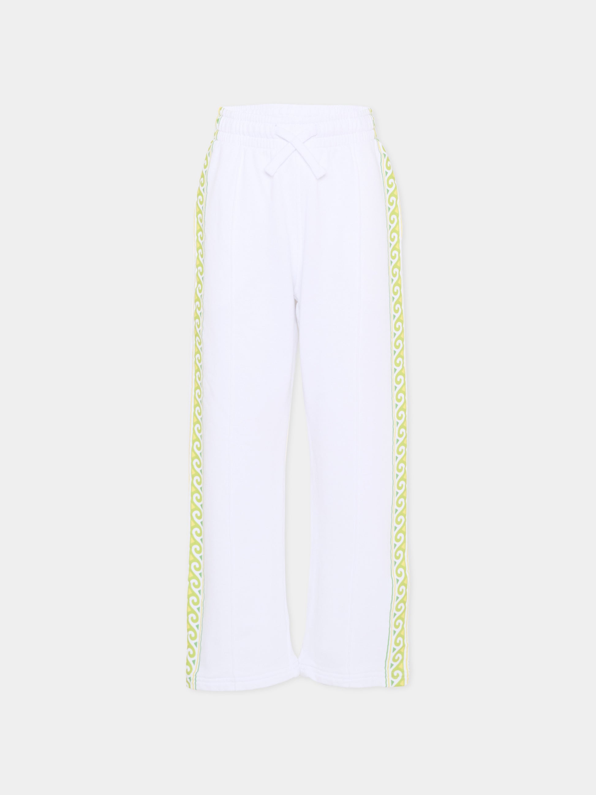 Pantaloni bianchi per bambini con onde,Casablanca,KSP26 JTR 265 01 EX BC