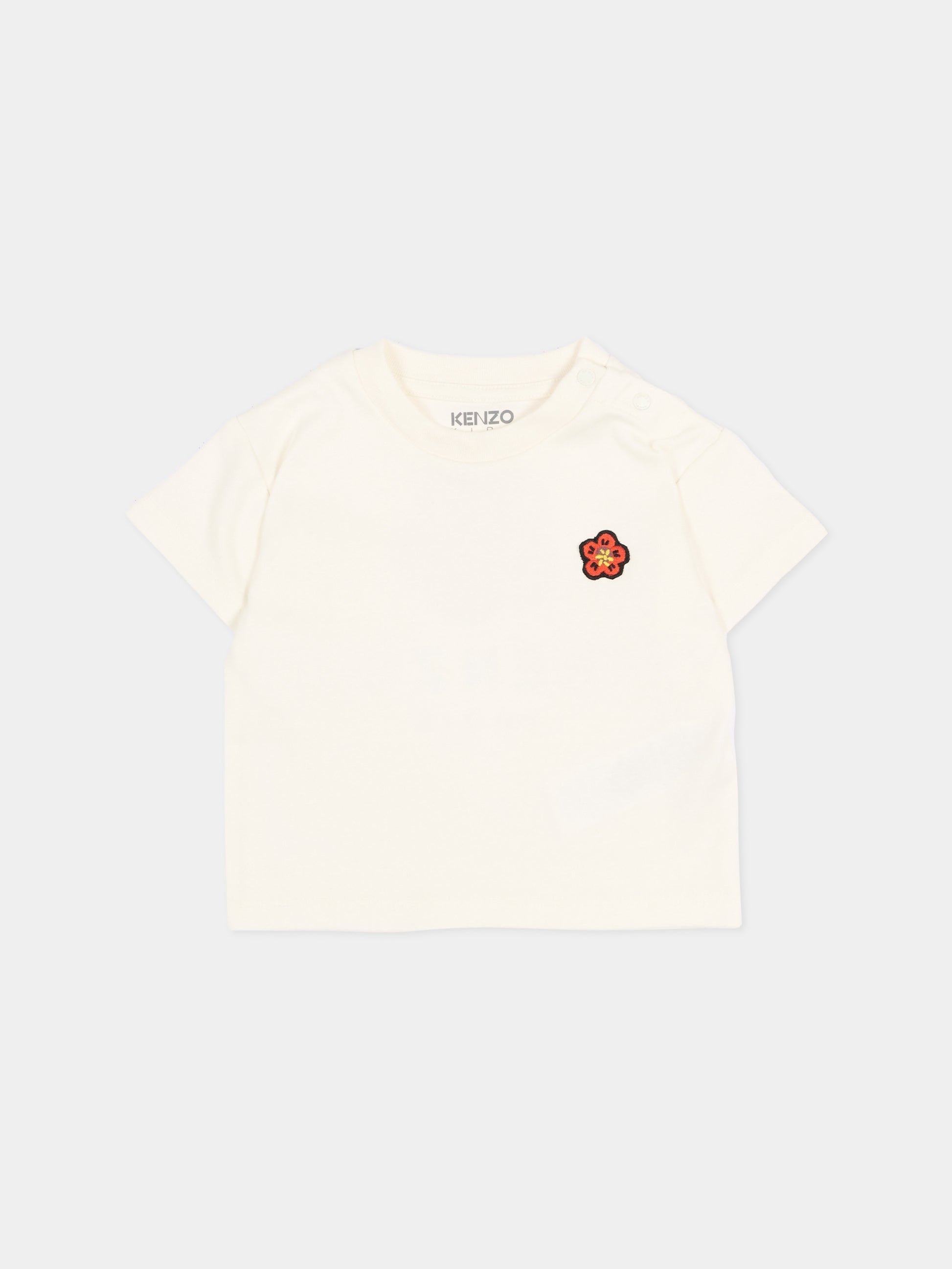 Completo sportivo rosa per neonata con boke flower,Kenzo Kids,K61613 43B