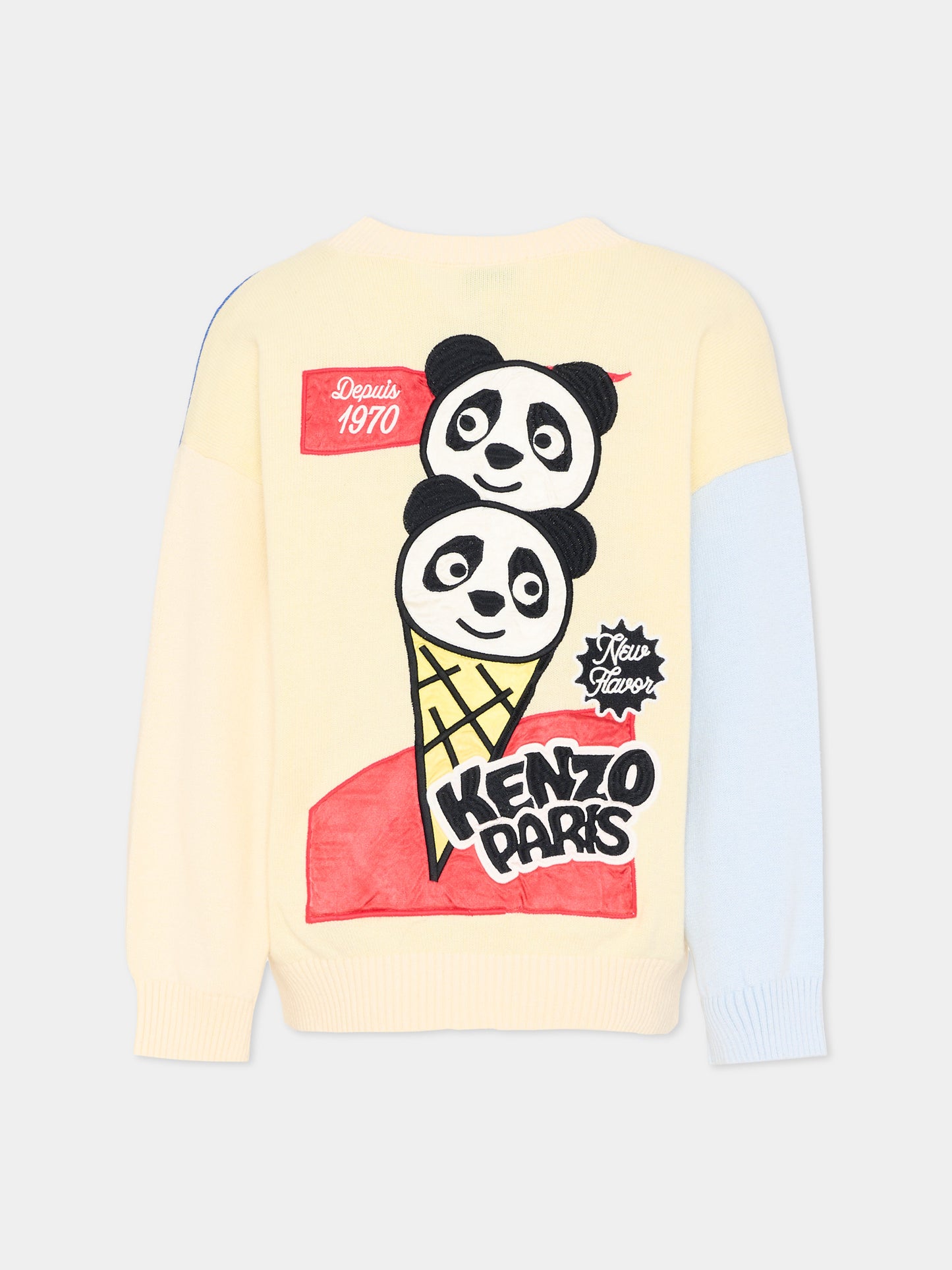 Cardigan multicolor per bambino con logo,Kenzo Kids,K61723 208