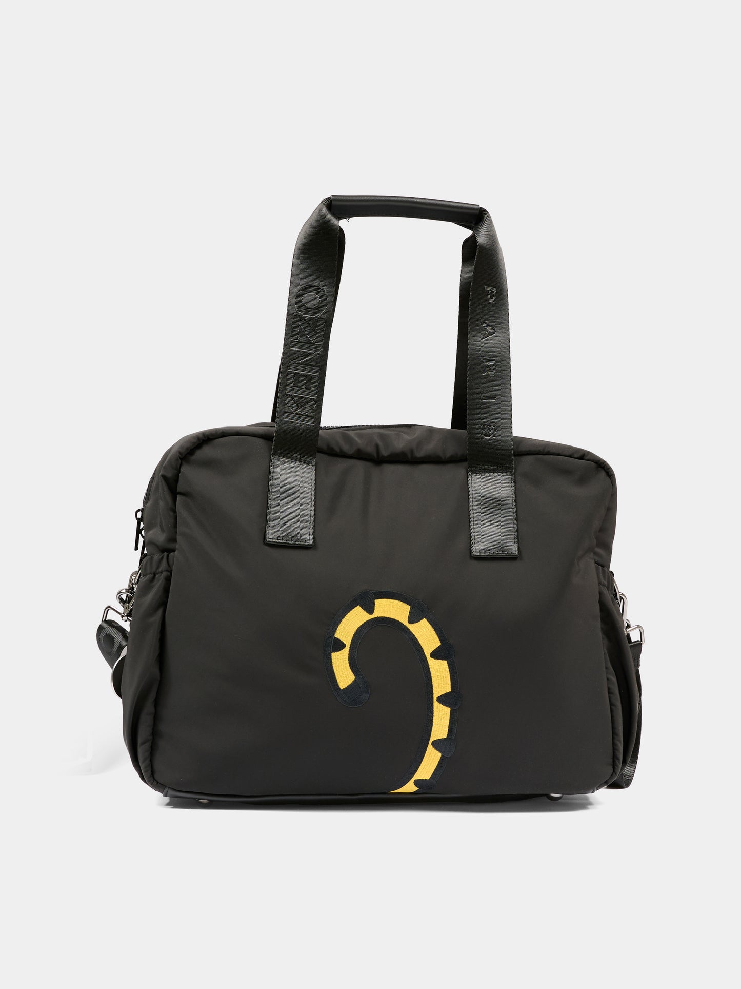 Borsa mamma nera per neonati con logo,Kenzo Kids,K61828 095