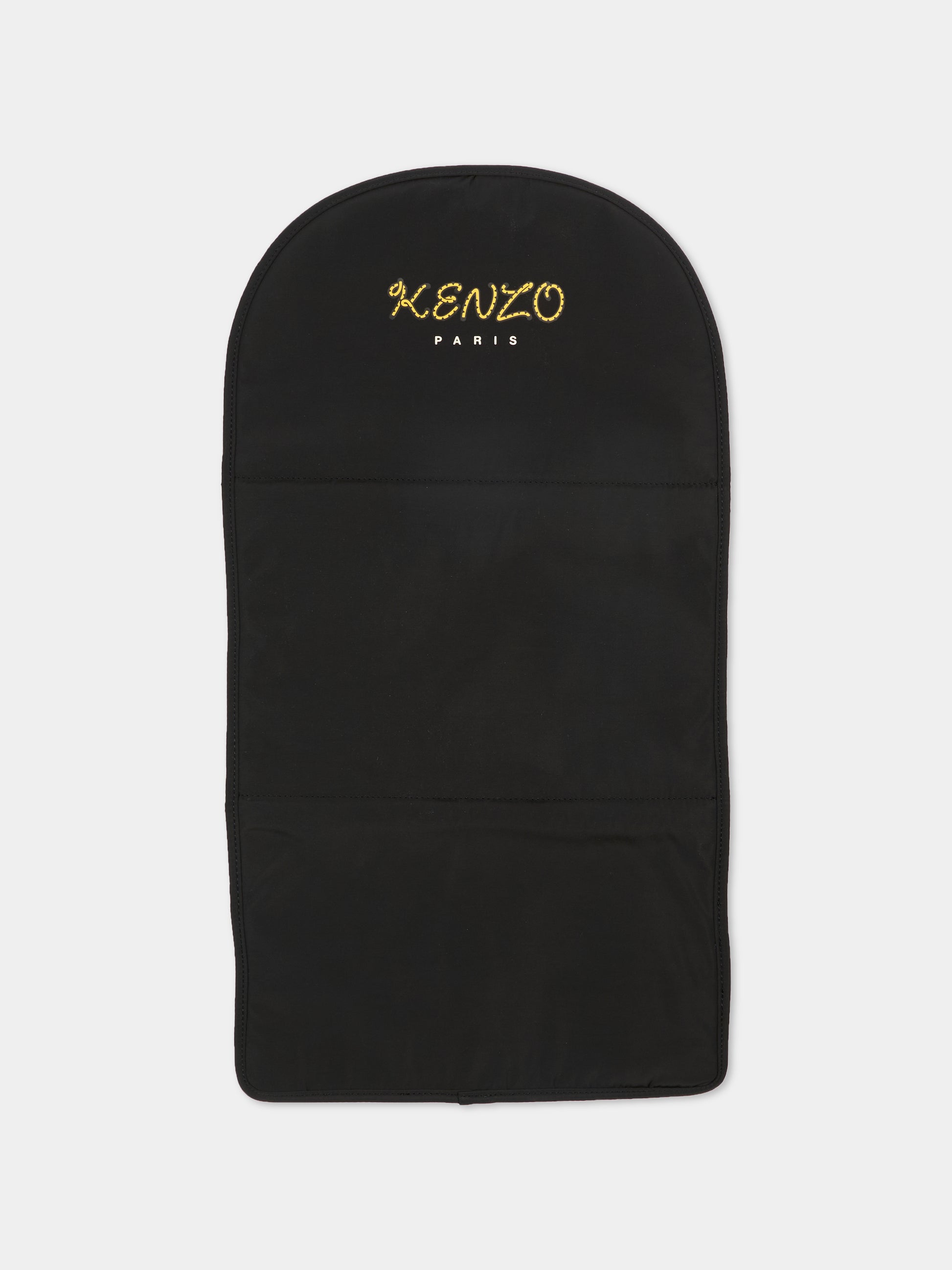 Borsa mamma nera per neonati con logo,Kenzo Kids,K61828 095
