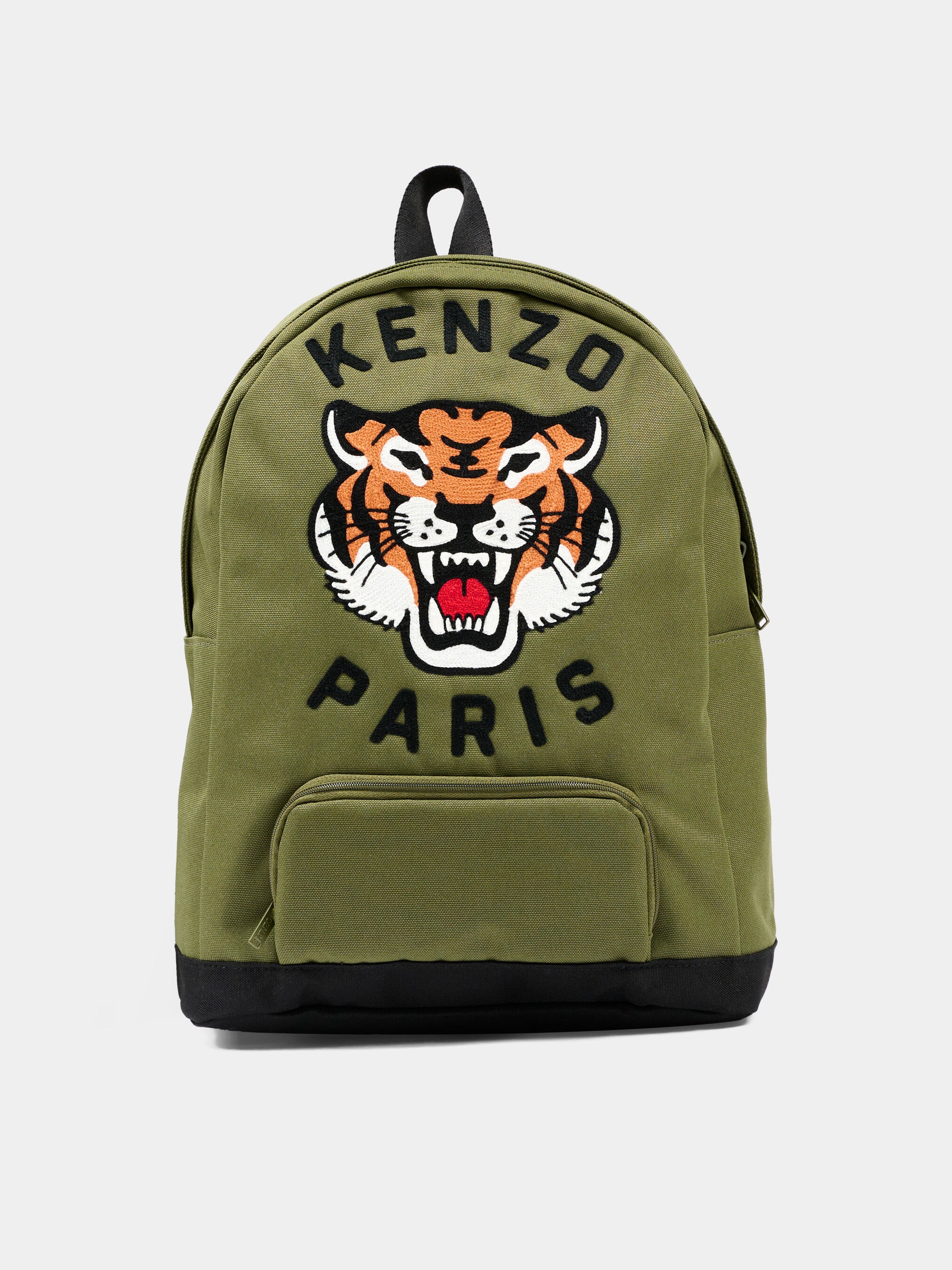 Zaino verde per bambini con logo Tiger,Kenzo Kids,K61836 64B