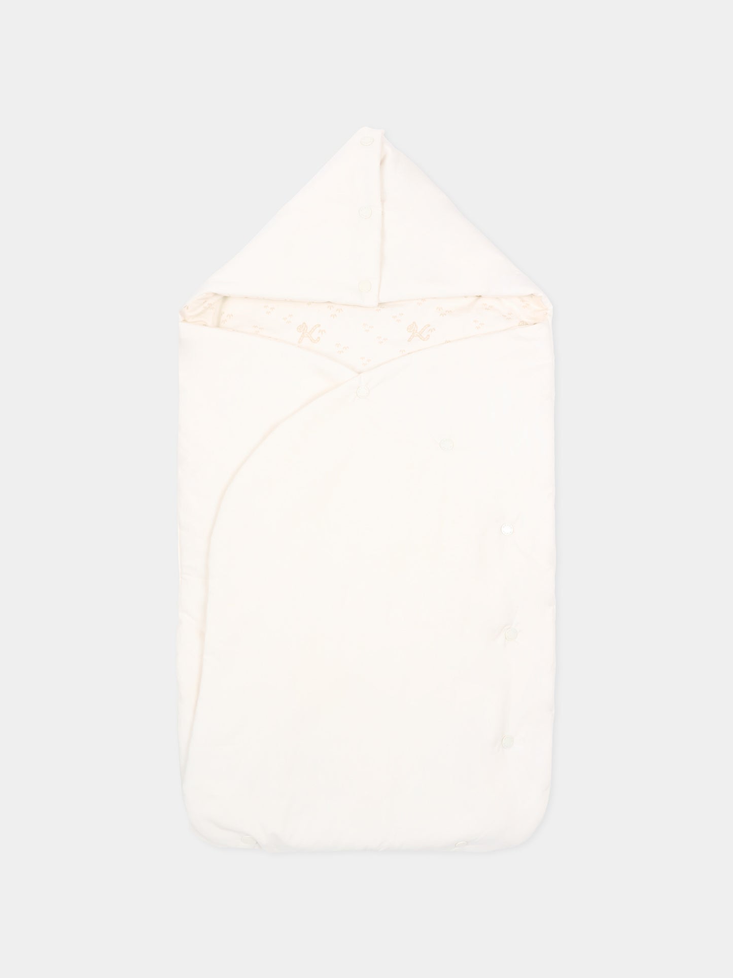 Sacco nanna avorio per neonati con logo tigre,Kenzo Kids,K61859 117