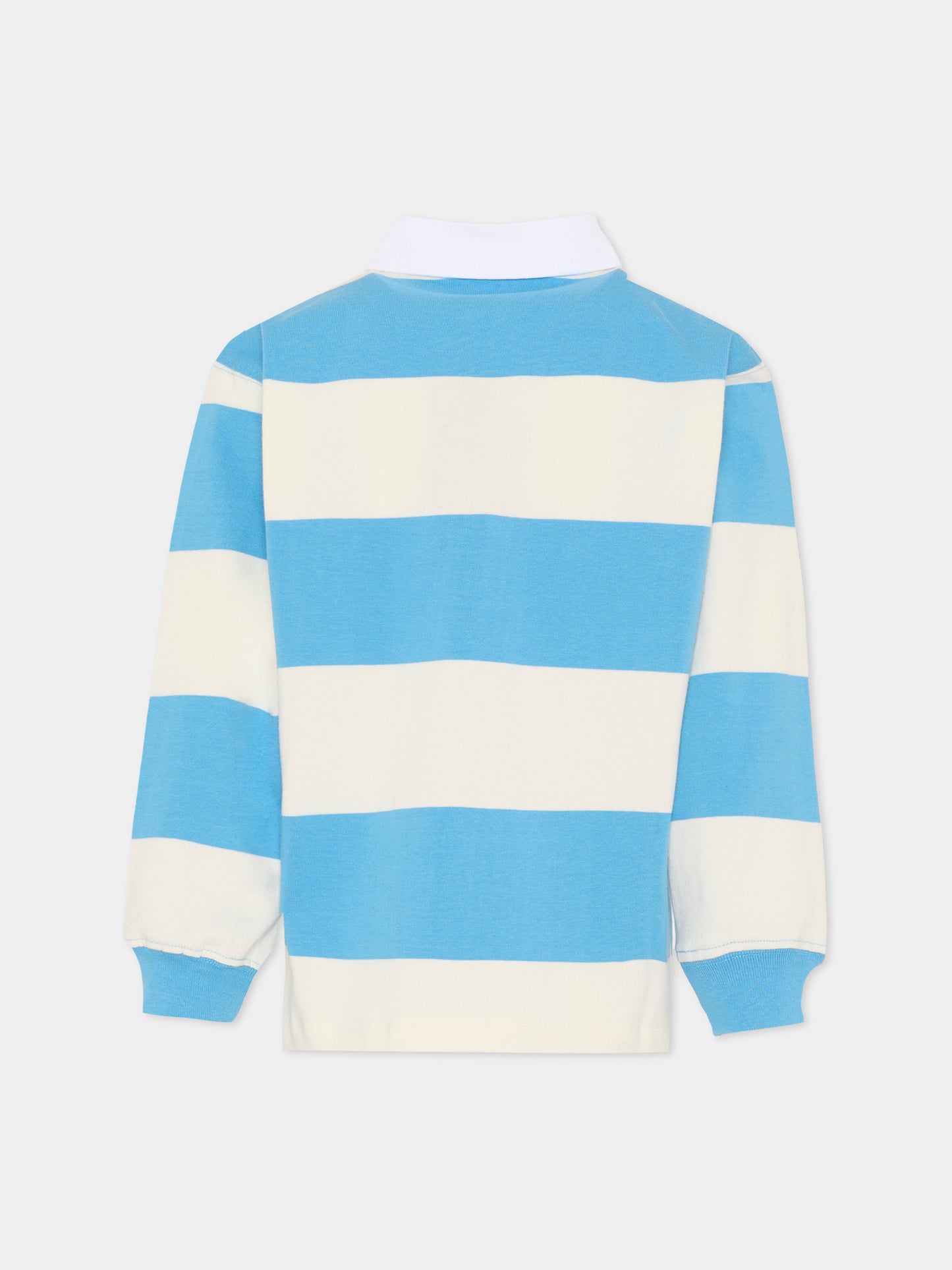 Polo Relz celeste per bambino con patch,Molo,1S26A401 9553