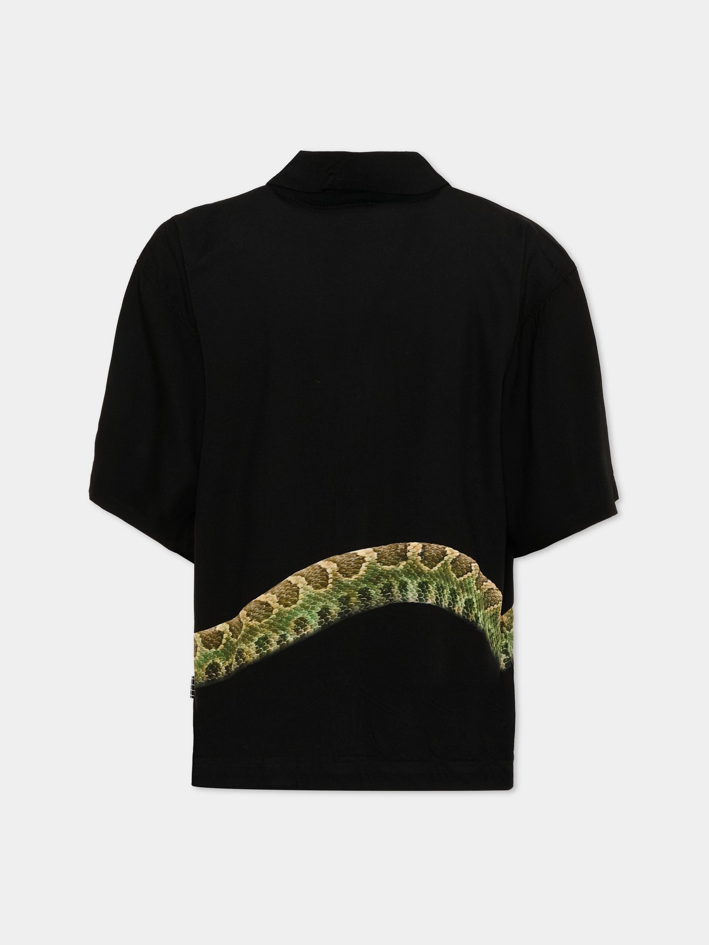 Camicia nera Richie per bambino con stampa serpente,Molo,1S26C207 9901