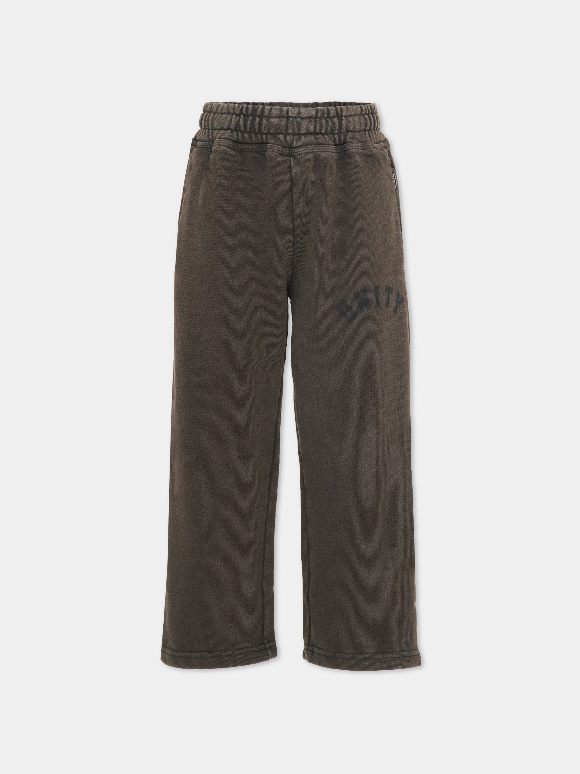 Pantaloni Adri grigi per bambini con scritta,Molo,1S26I201 5619