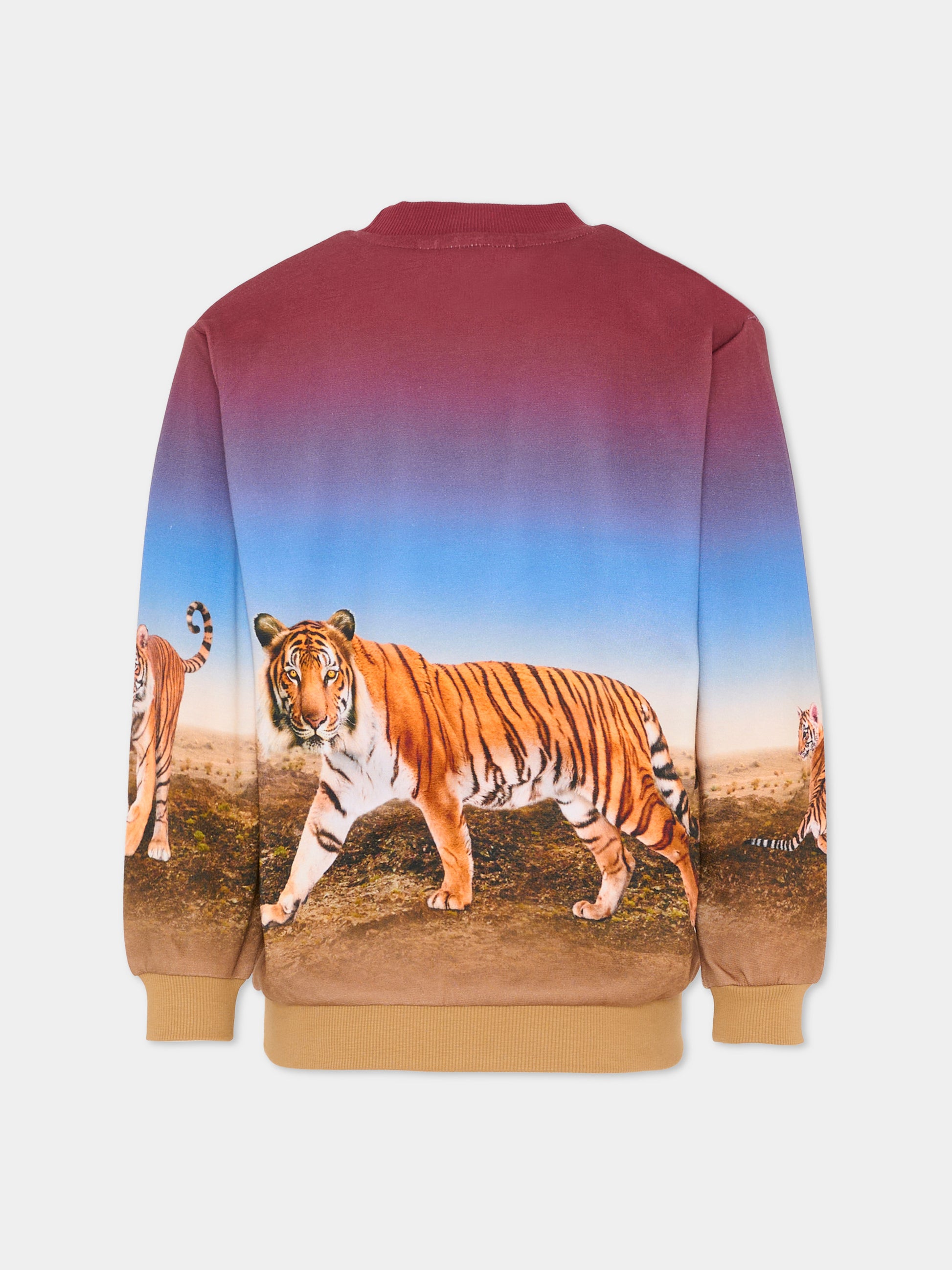 Felpa Miksi multicolor per bambino con tigre,Molo,1S26J205 9861