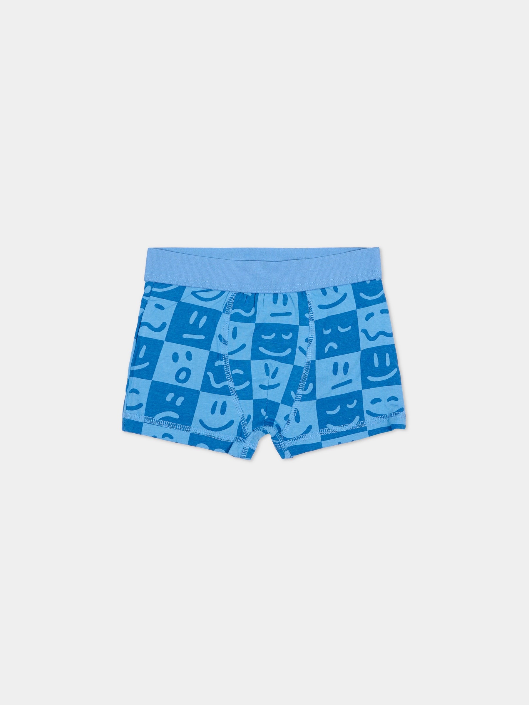 Set boxer Justin azzurro per bambino con smile,Molo,1S26Q201 9749