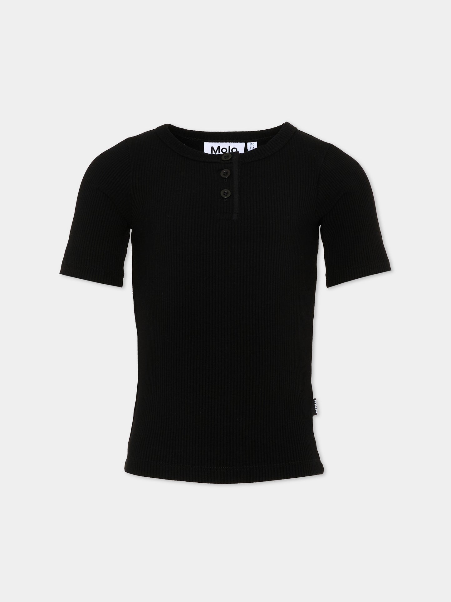 T-shirt nera Rosey per bambina,Molo,2S26A205 0099