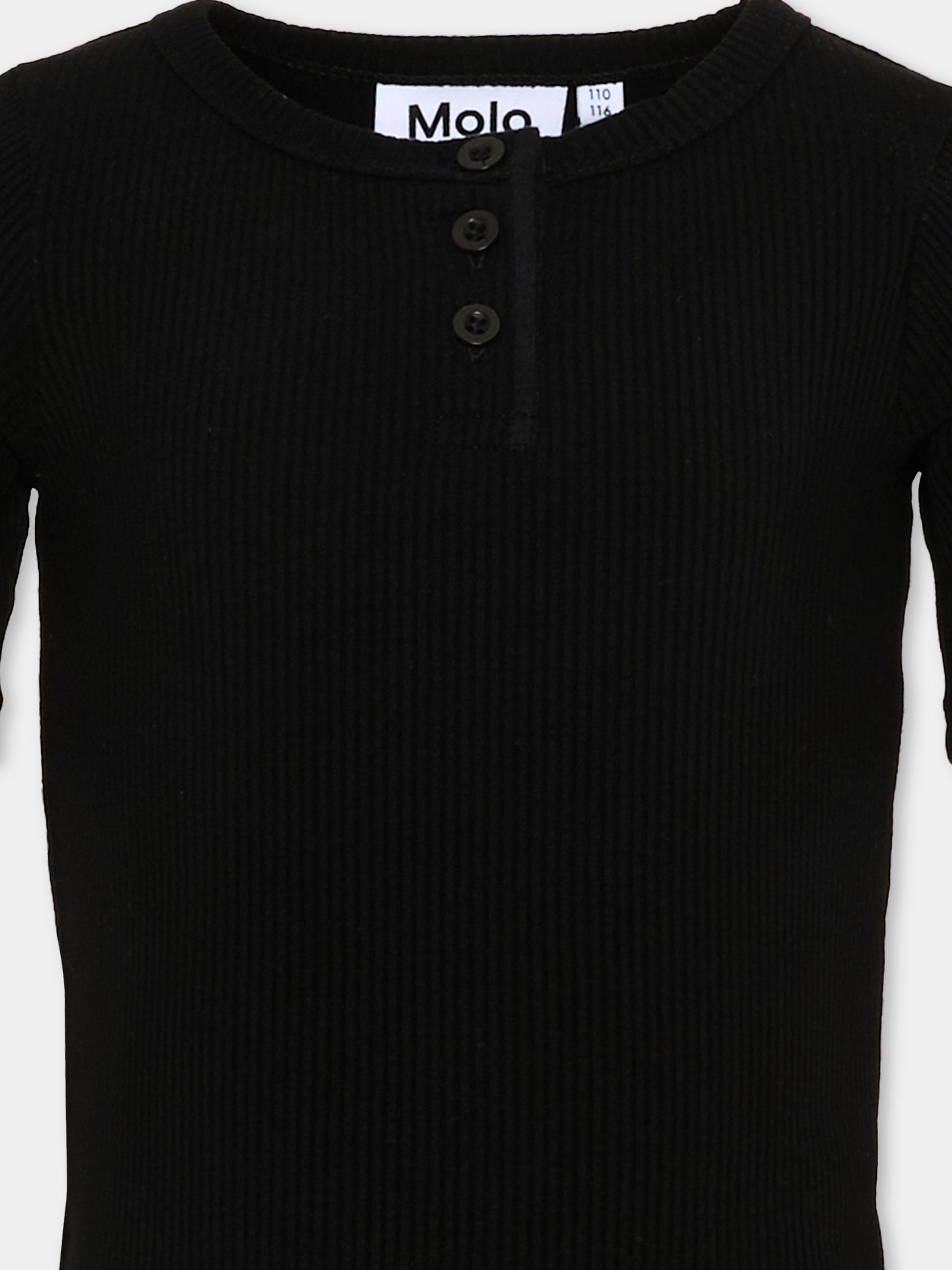 T-shirt nera Rosey per bambina,Molo,2S26A205 0099