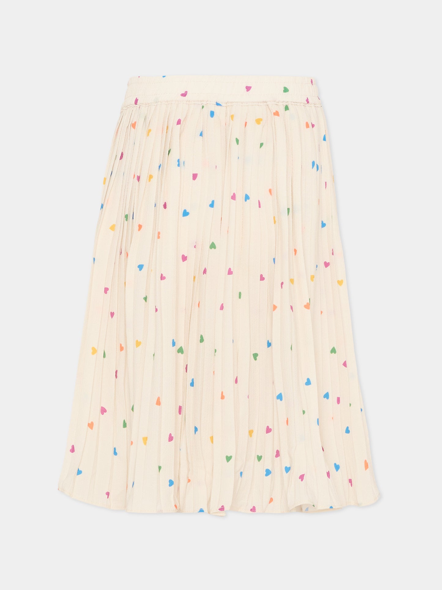 Gonna Bess avorio per bambina con cuori,Molo,2S26D108 9537