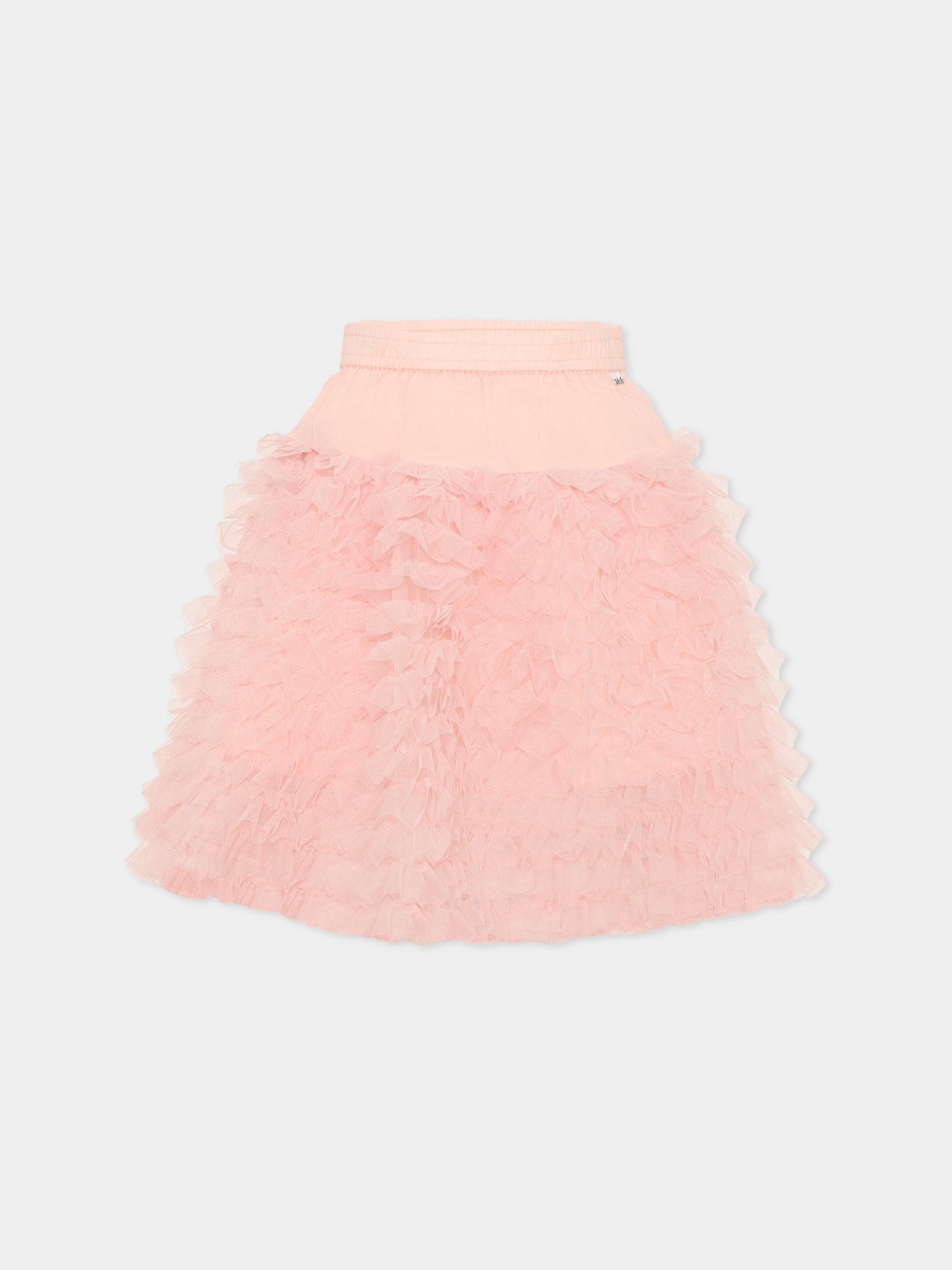 Gonna Blissus rosa per bambina con rouches,Molo,2S26D116 8058