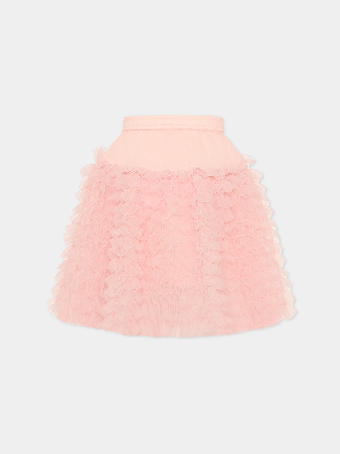 Gonna Blissus rosa per bambina con rouches,Molo,2S26D116 8058