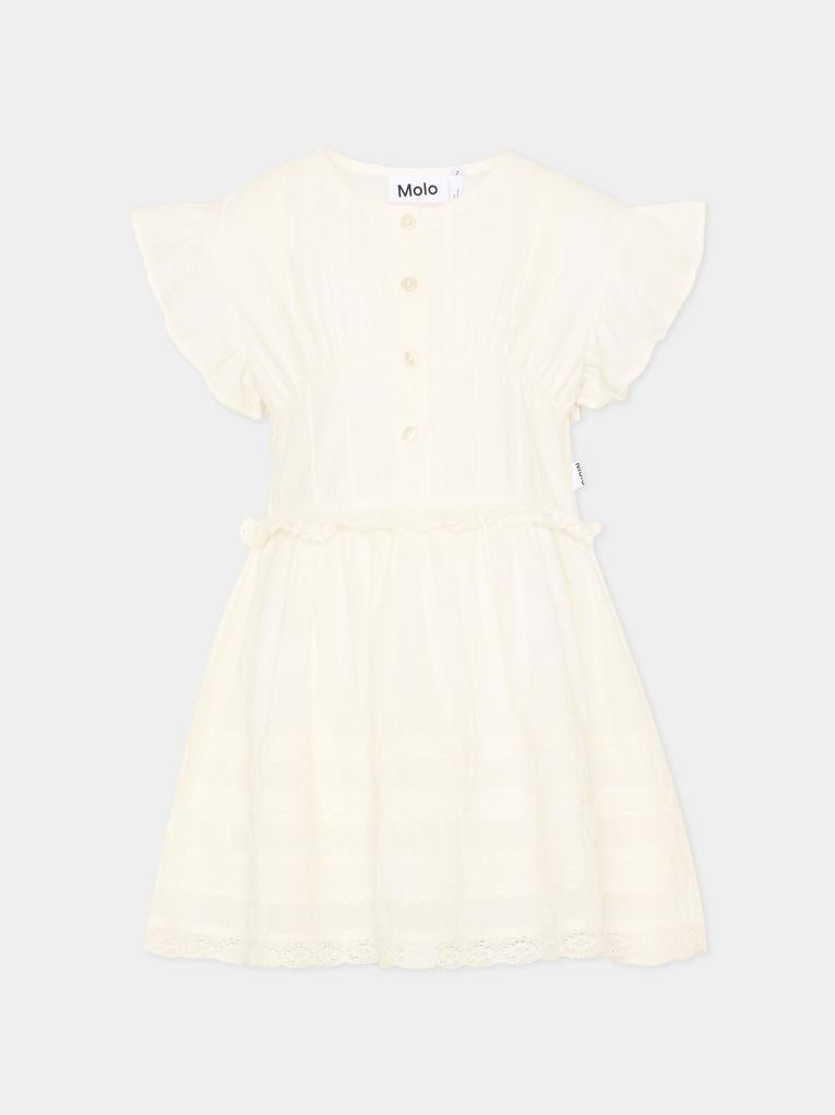 Vestito bianco Carmelia per bambina,Molo,2S26E126 5636