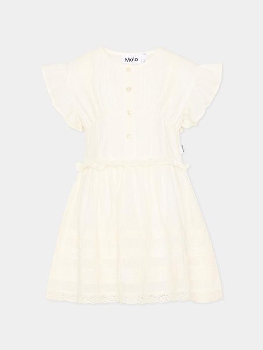 Vestito bianco Carmelia per bambina,Molo,2S26E126 5636