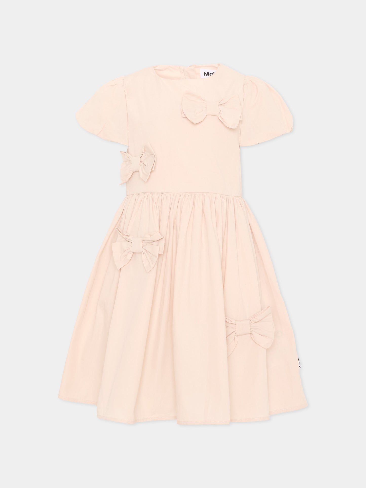 Abito rosa Cyan per bambina con fiocchi,Molo,2S26E134 5645