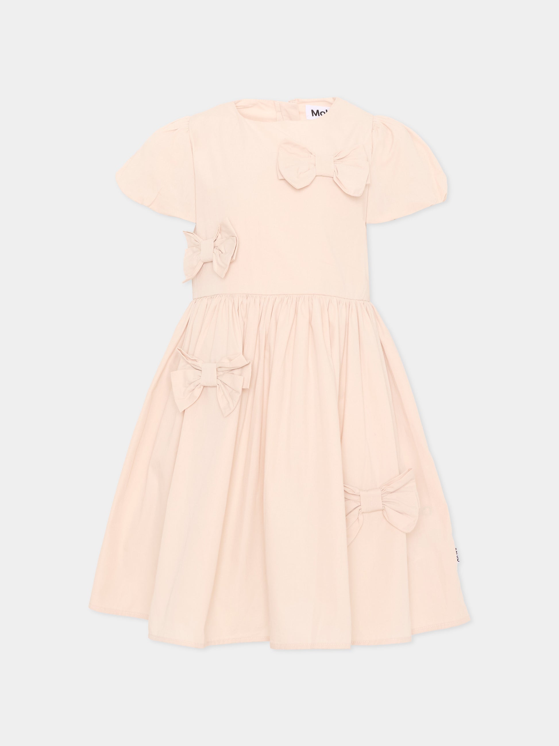 Abito rosa Cyan per bambina con fiocchi,Molo,2S26E134 5645