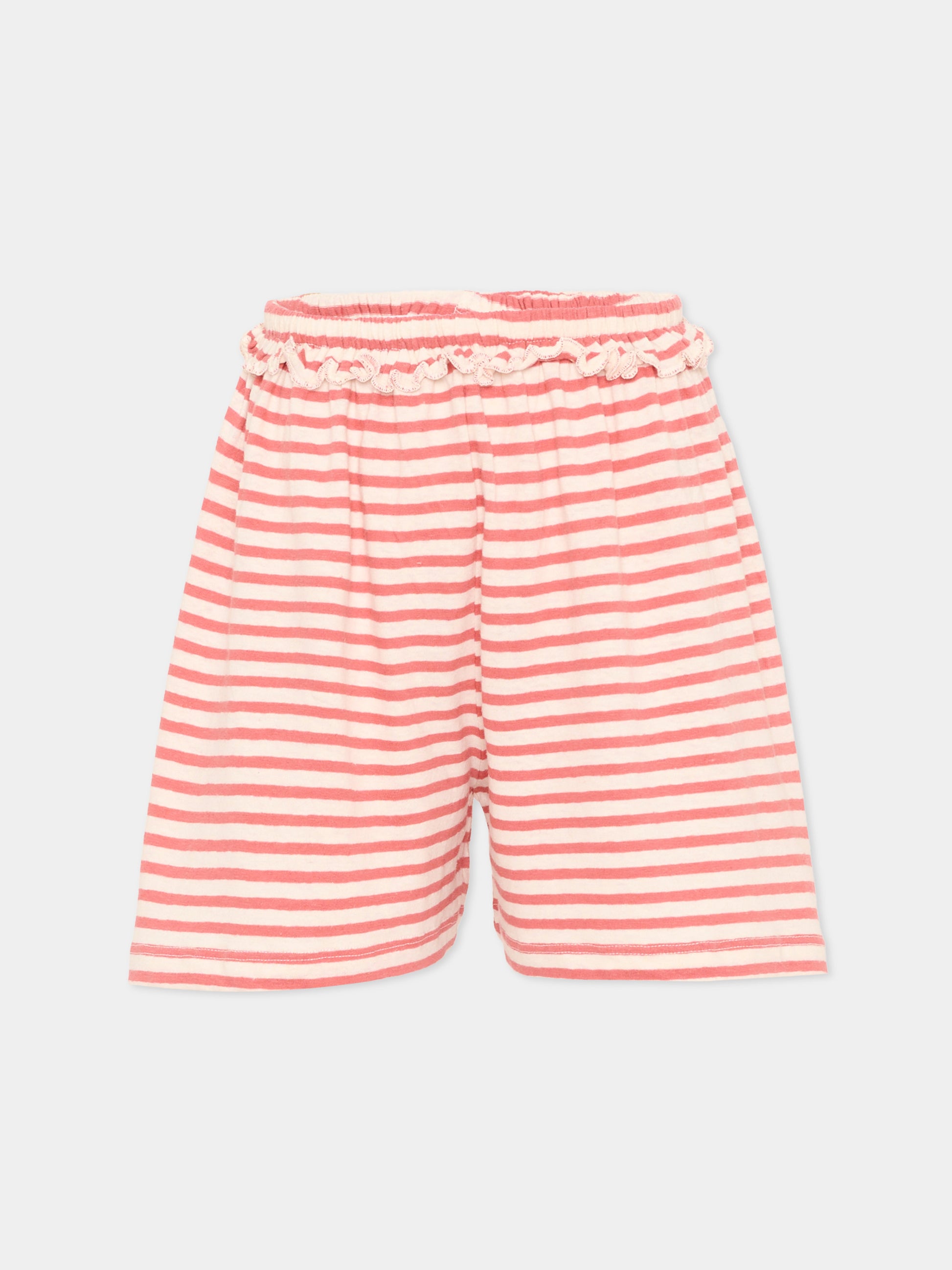 Shorts rossi Alexis per bambina a righe,Molo,2S26H108 9583