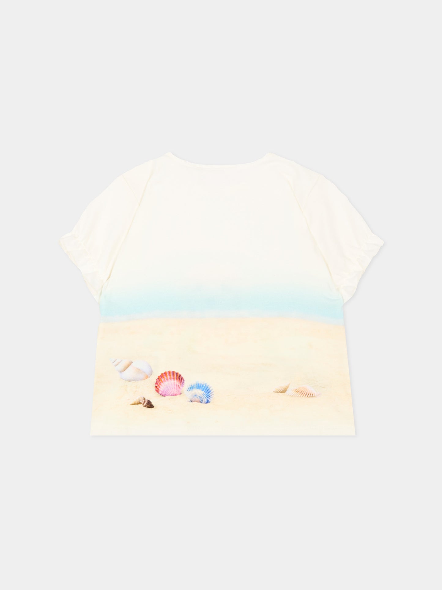 T-shirt avorio Eline per neonata con stampa cane,Molo,4S26A201 9817