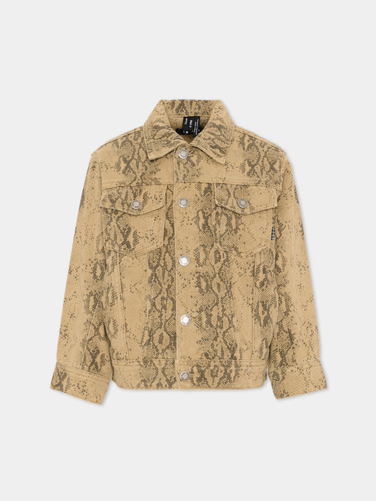 Giubbotto multicolor Honore per bambini con stampa pitone,Molo,5S26M303 9578