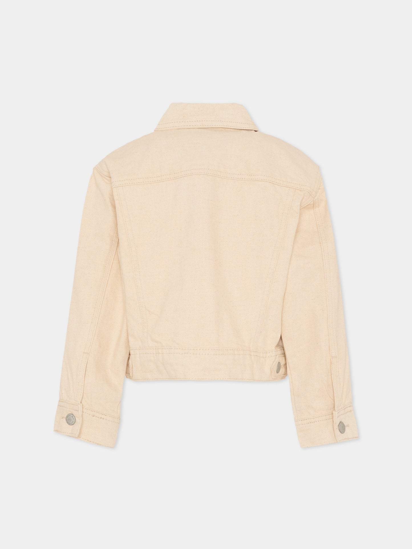 Giubbotto di jeans Hipolito beige per bambini,Molo,5S26M304 8894