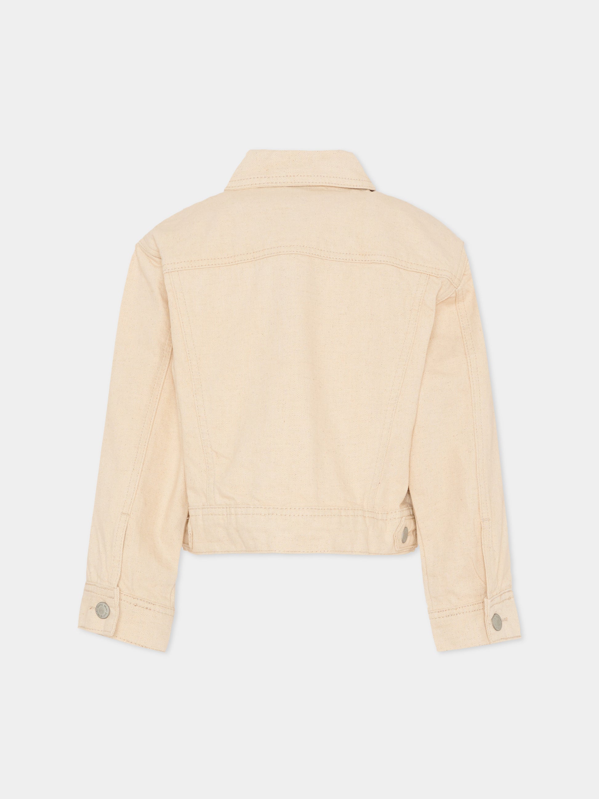 Giubbotto di jeans Hipolito beige per bambini,Molo,5S26M304 8894