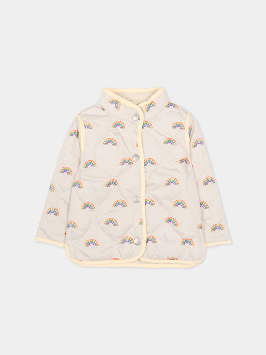 Giubbotto rosa Harrie per neonata  con stampa arcobaleni,Molo,5S26M312 9557