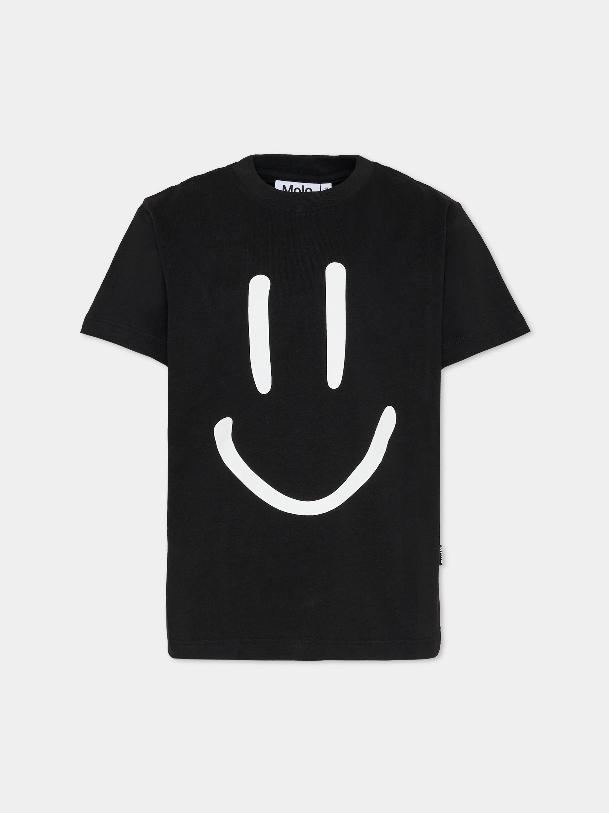 T-shirt Roxo nera per bambini con smile,Molo,6S26A201 0099