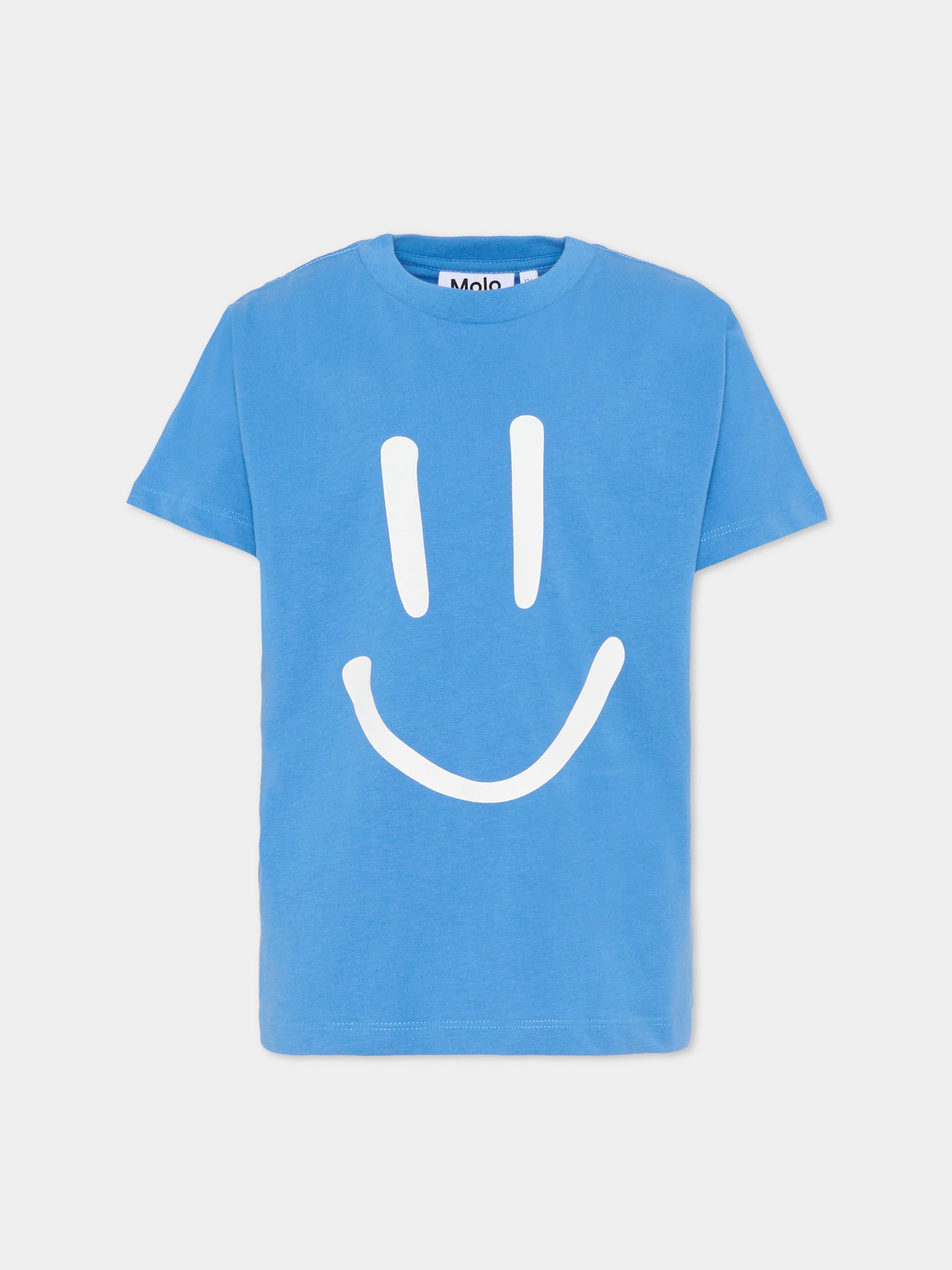 T-shirt Roxo azzurra per bambini con smile,Molo,6S26A201 5615