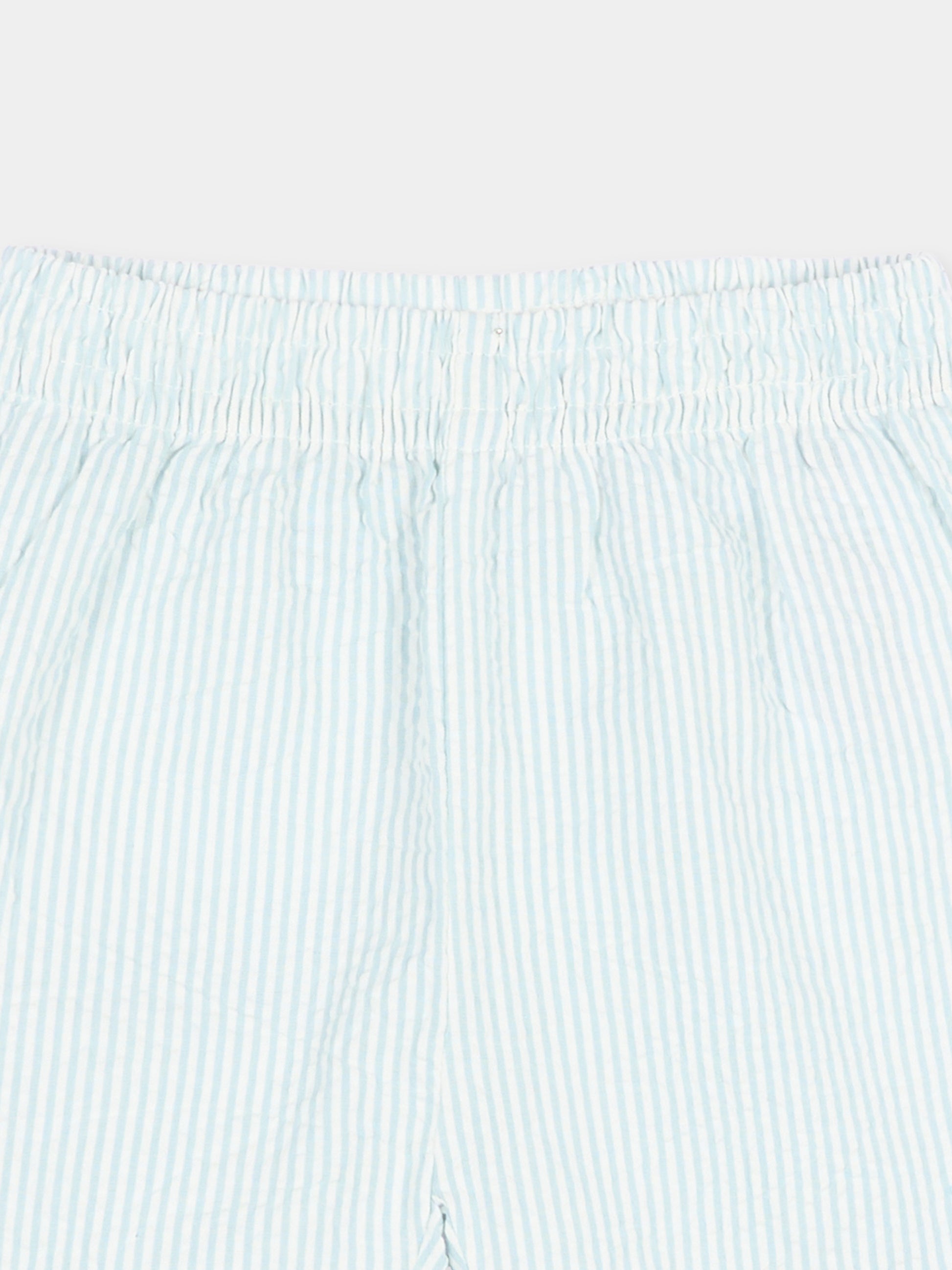 Shorts celesti Solar per neonato a righe,Molo,6S26H103 9568