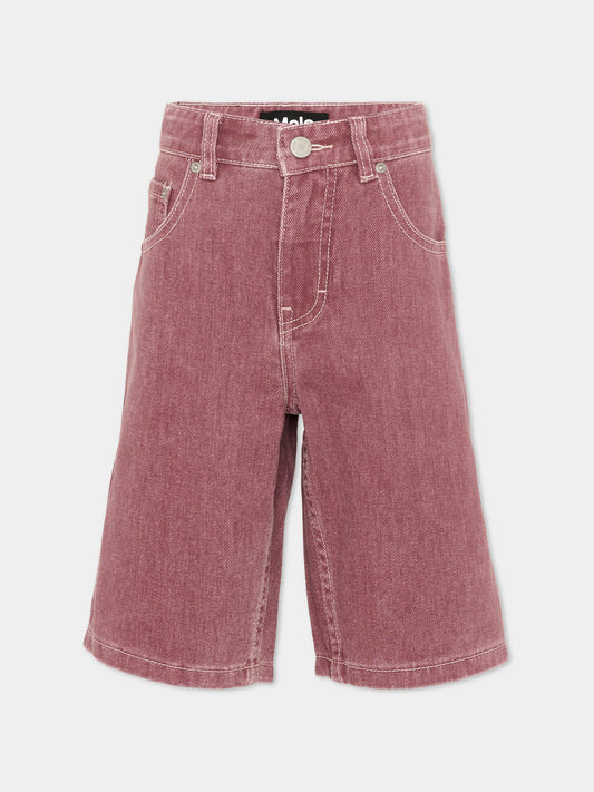 Shorts viola Art per bambina,Molo,6S26H105 5655