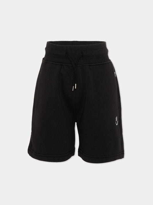 Shorts sportivi neri Alw per bambini,Molo,6S26H201 0099