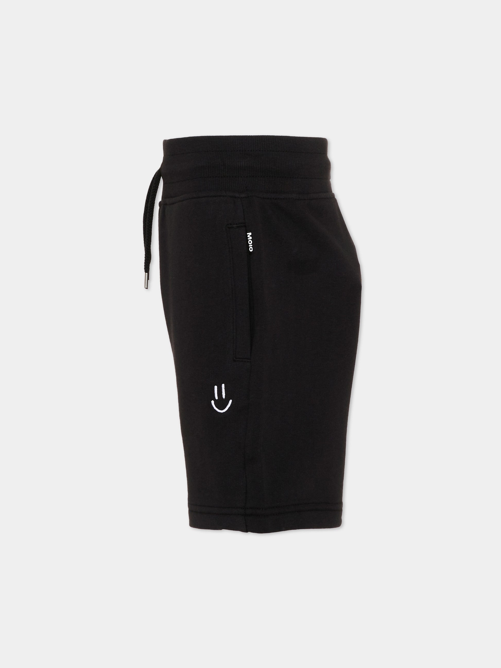 Shorts sportivi neri Alw per bambini,Molo,6S26H201 0099