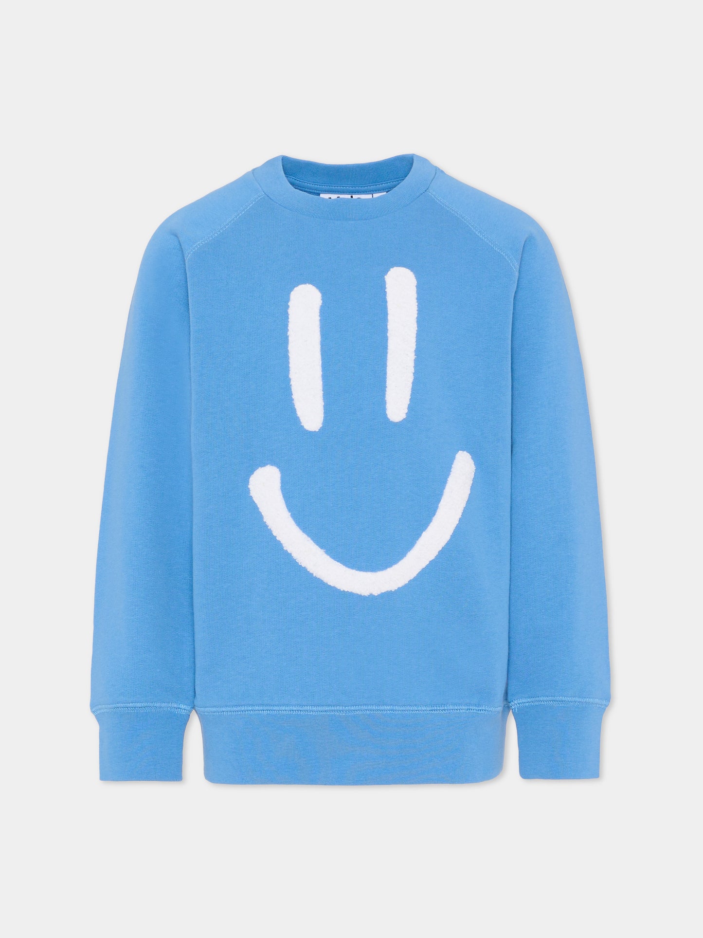 Felpa Mike azzurra per bambini con smile,Molo,6S26J201 5615