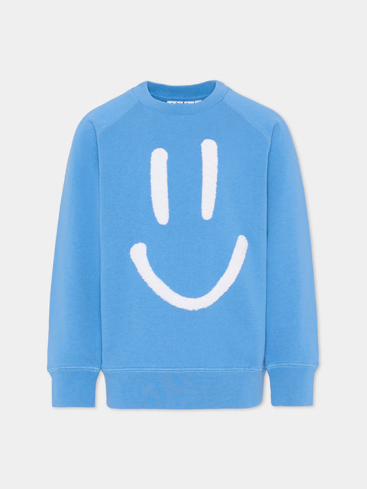 Felpa Mike azzurra per bambini con smile,Molo,6S26J201 5615