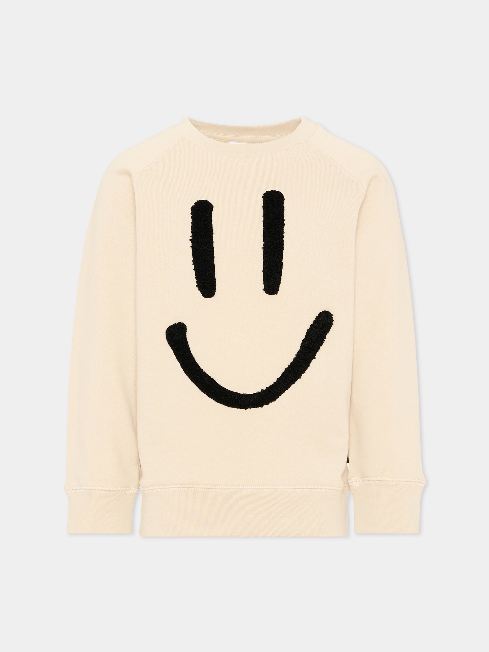 Felpa beige Mike con smile,Molo,6S26J201 8894