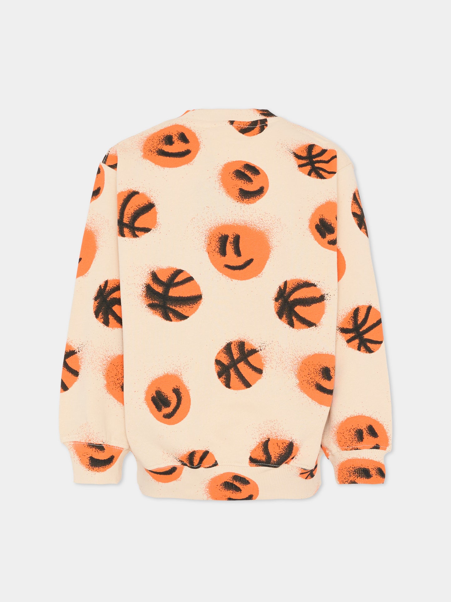 Felpa Monti beige per bambino con palla da basket,Molo,6S26J205 9544